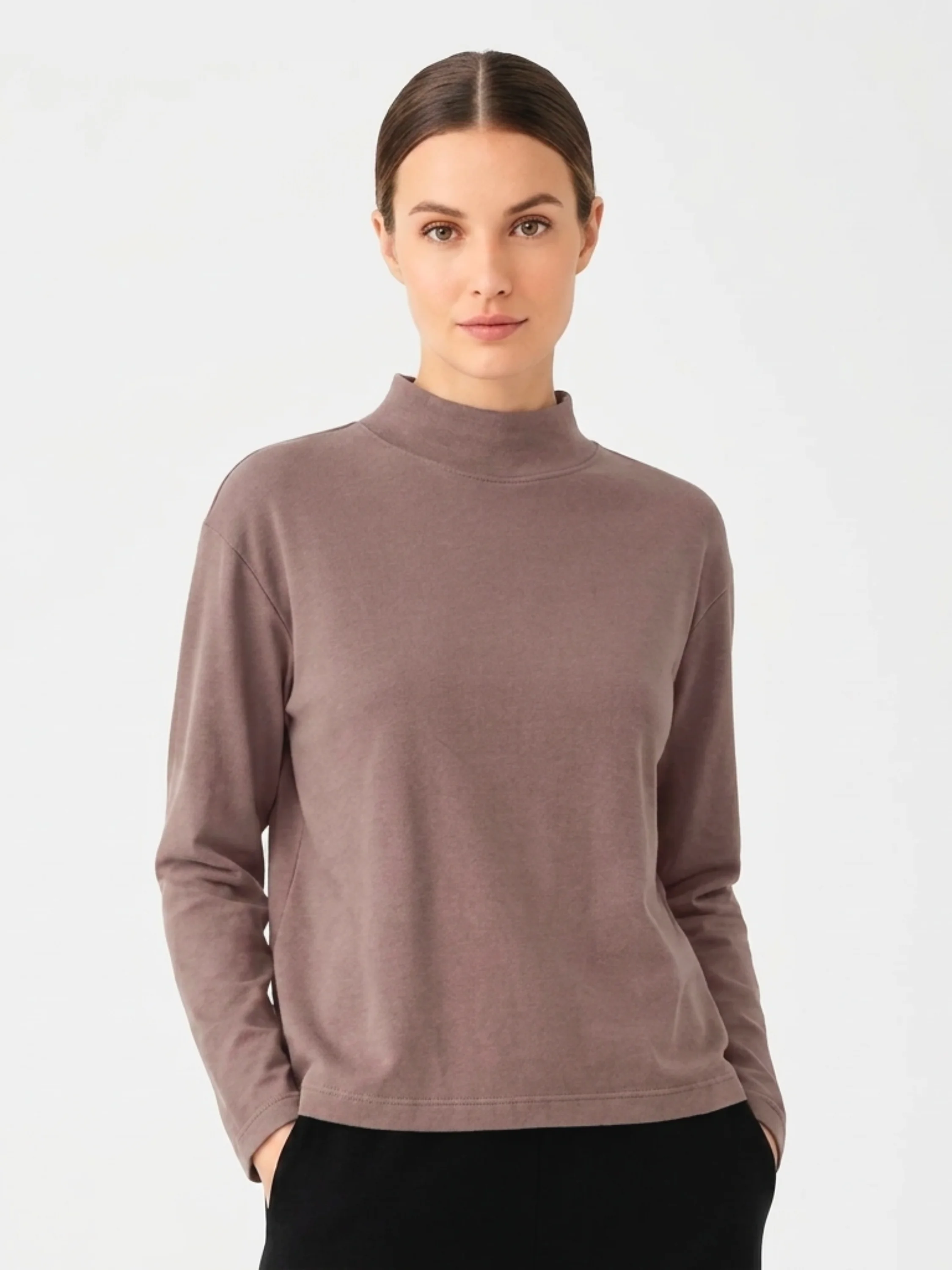 Crop Mock Shirt in Lune