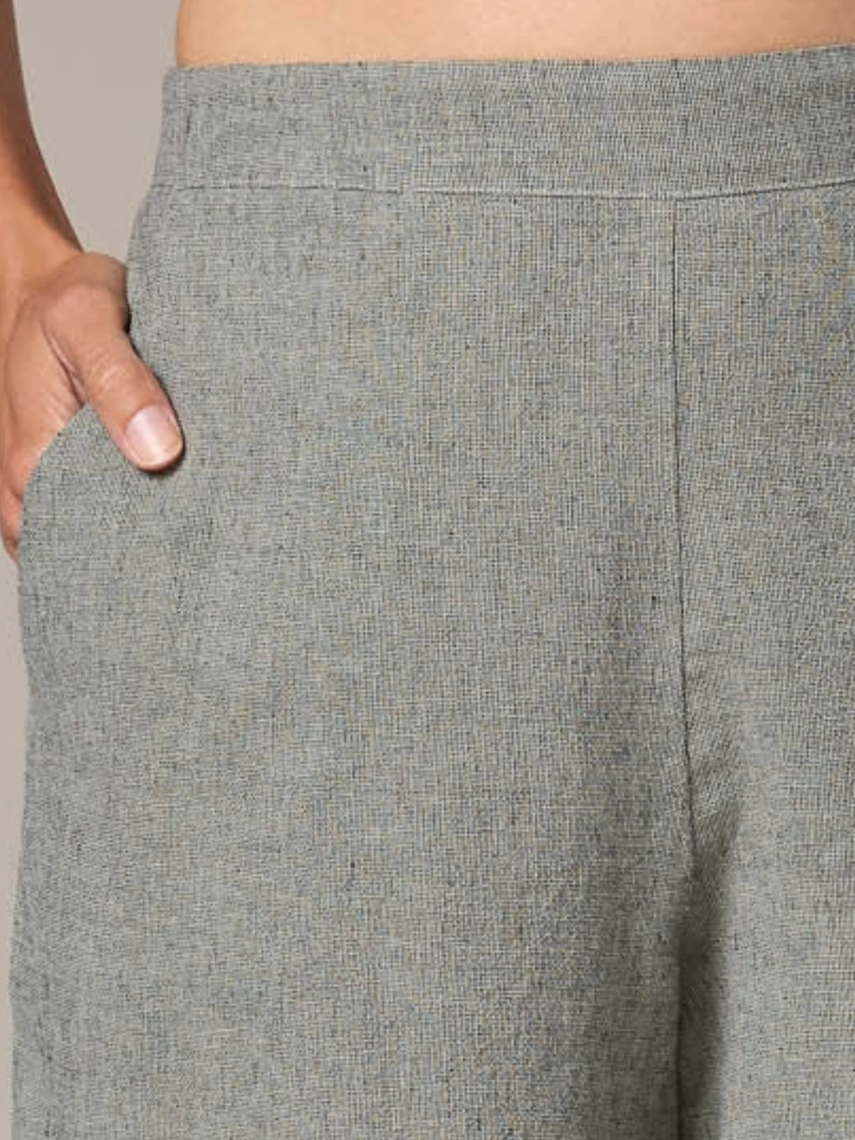 Crop Wide Leg Pant in Balsam Green