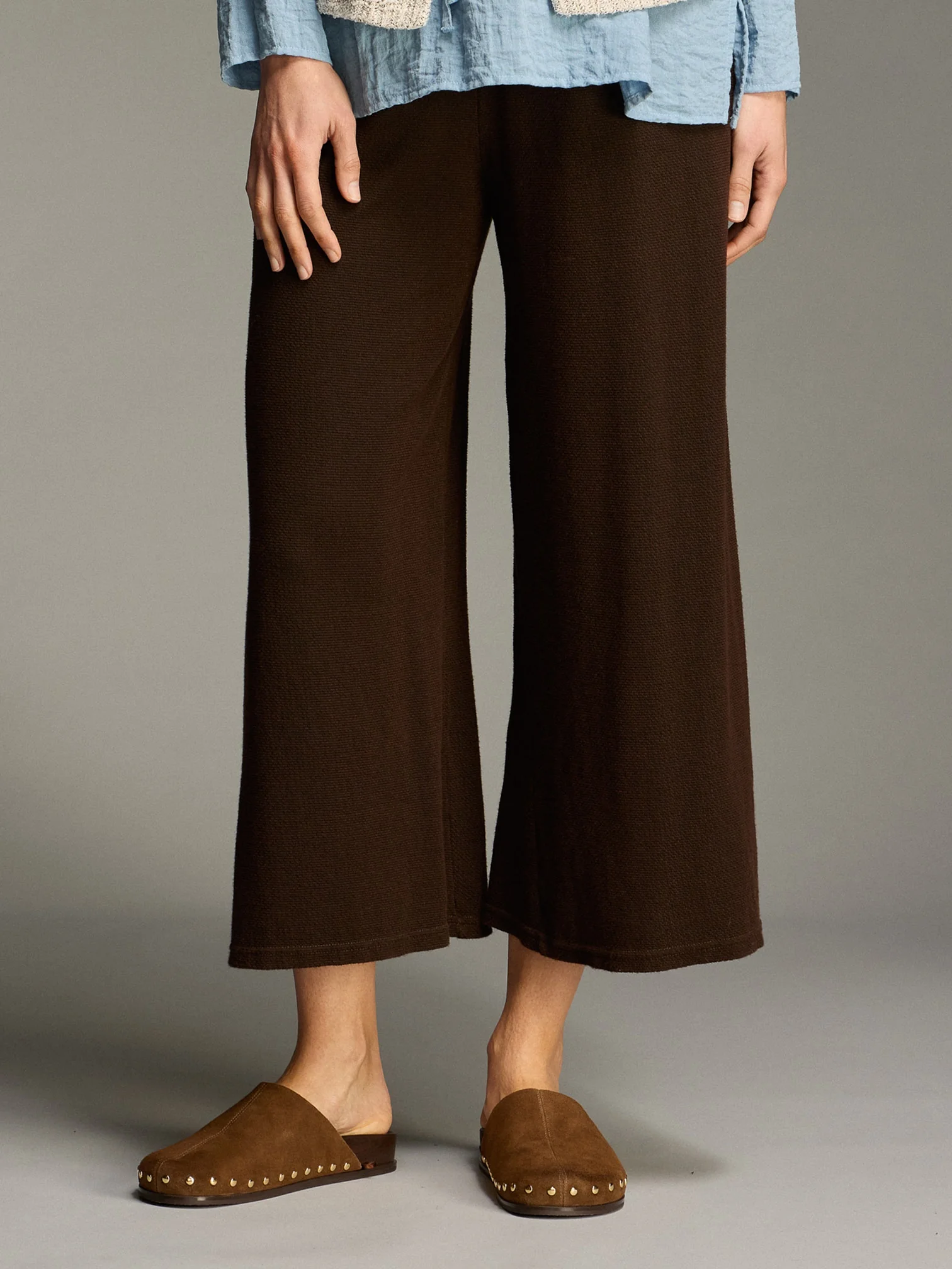 Cropped Pant in Chocolate