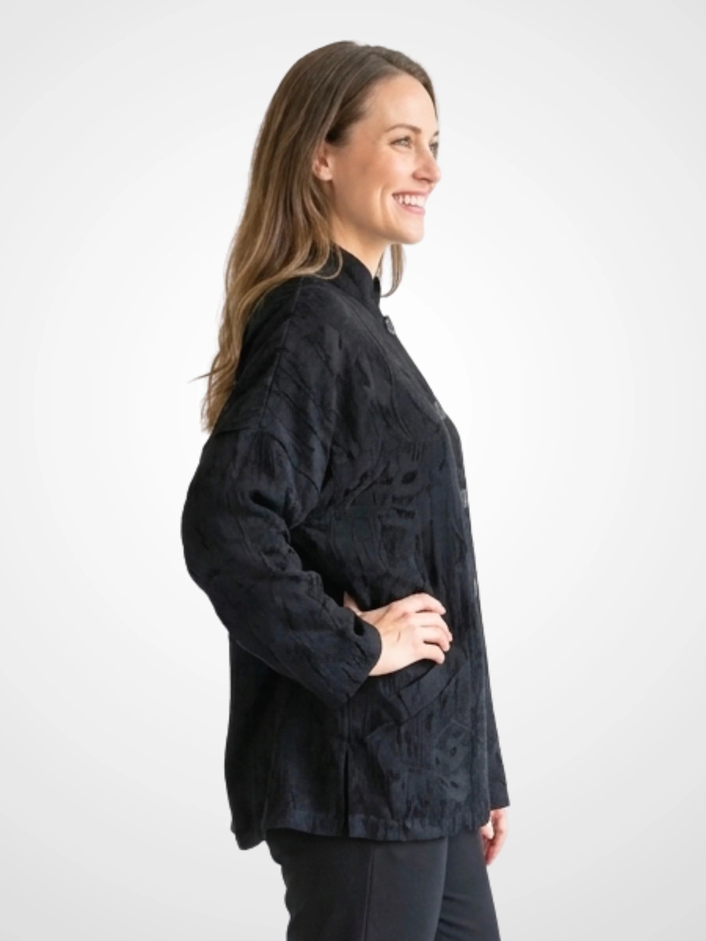 Danuta Jacket in Nero