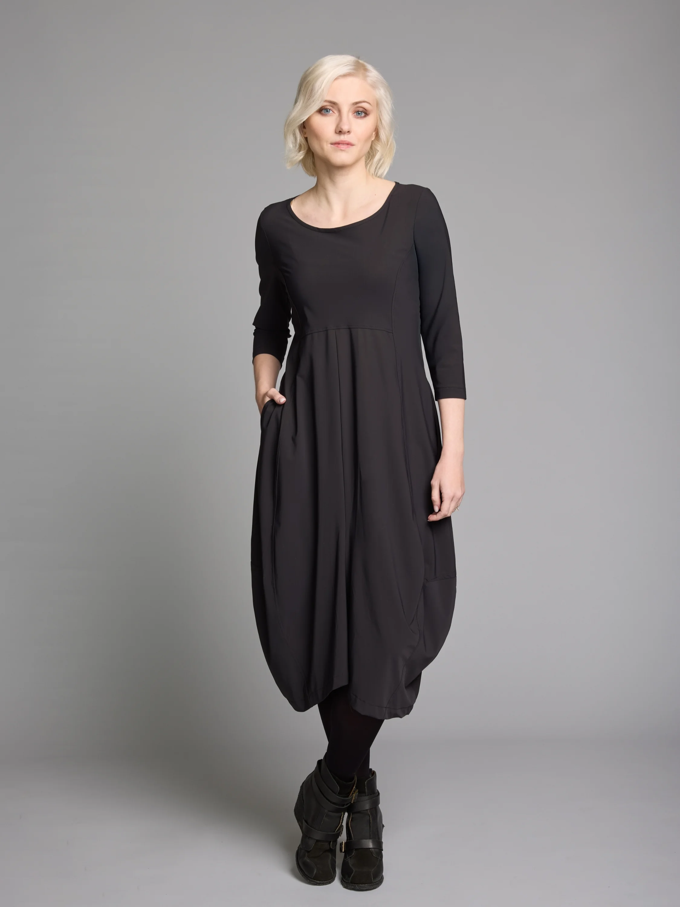 Demeter Dress in Tar