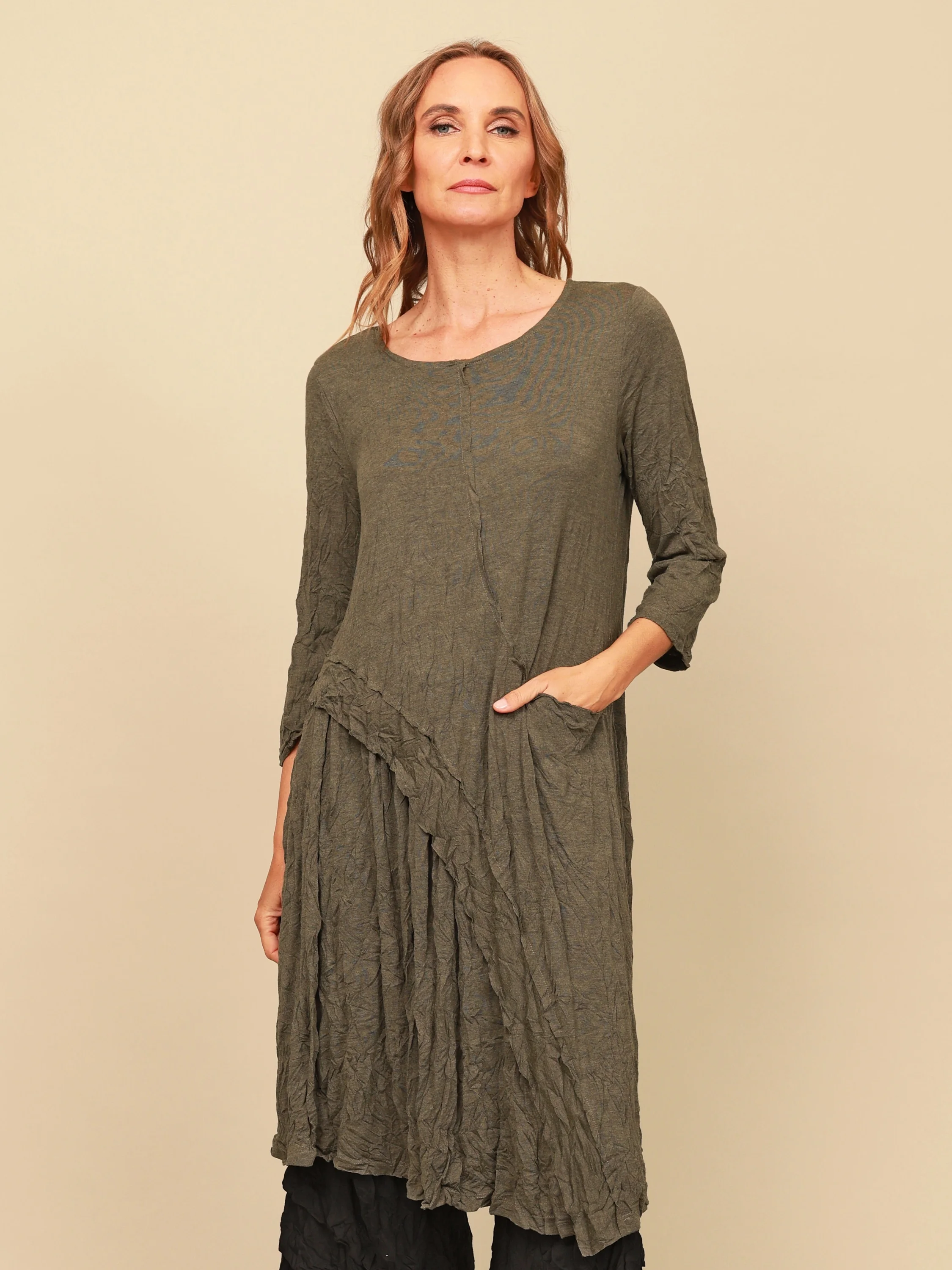 Donny Dress in Brass