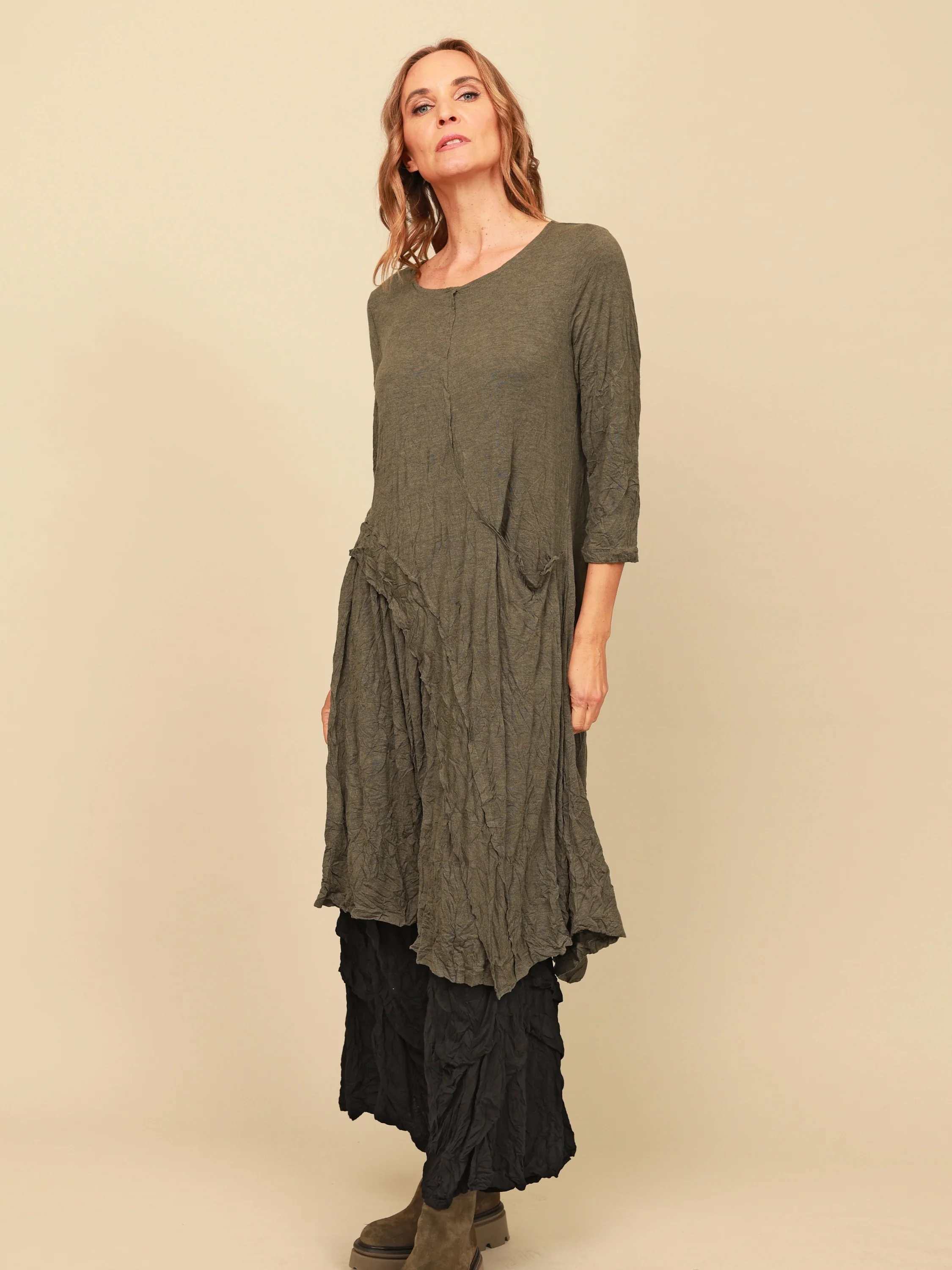 Donny Dress in Brass