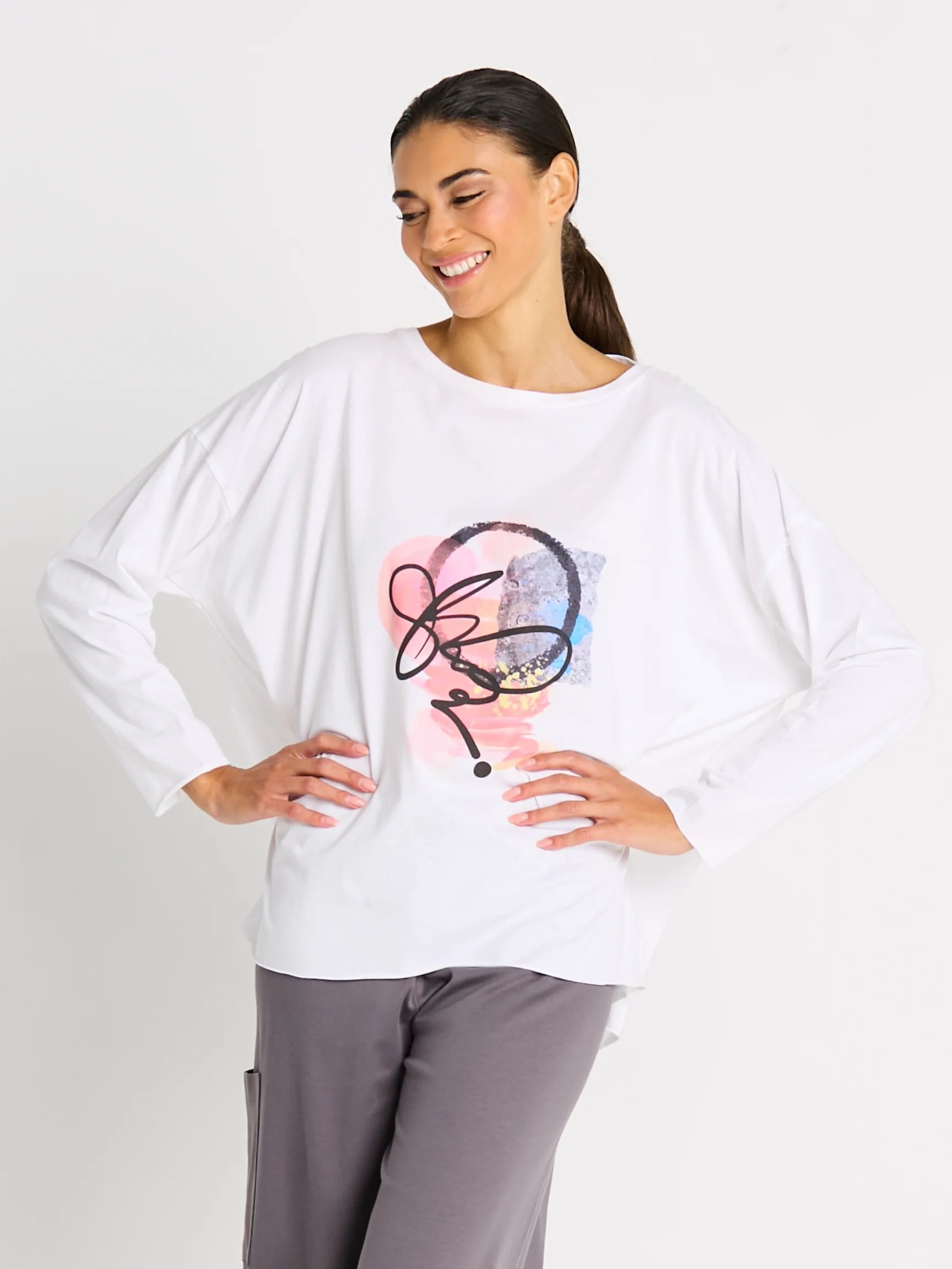 Doodles T in White
