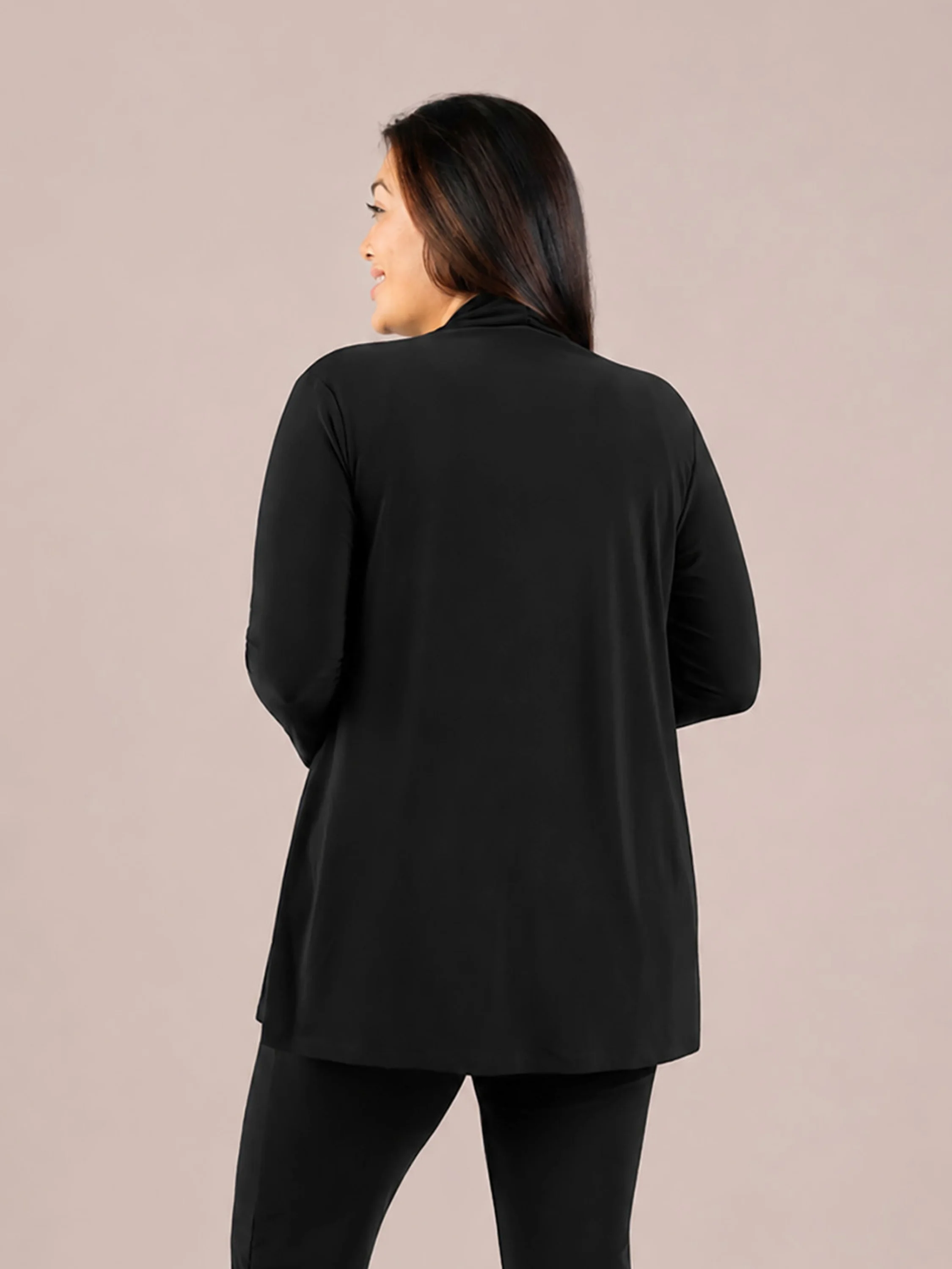 Double Loop Cardigan in Black