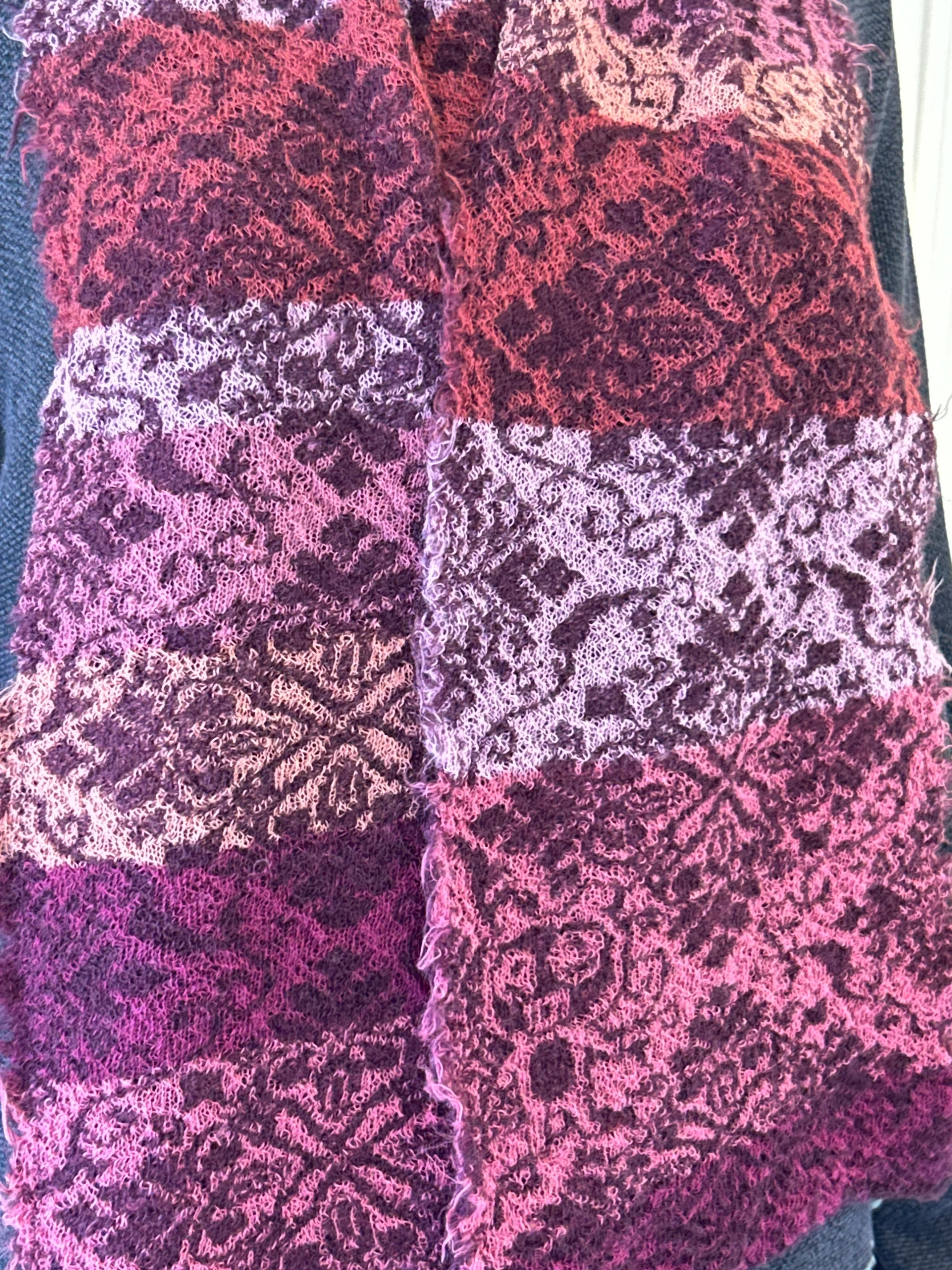 Double-Sided Scarf in Wine