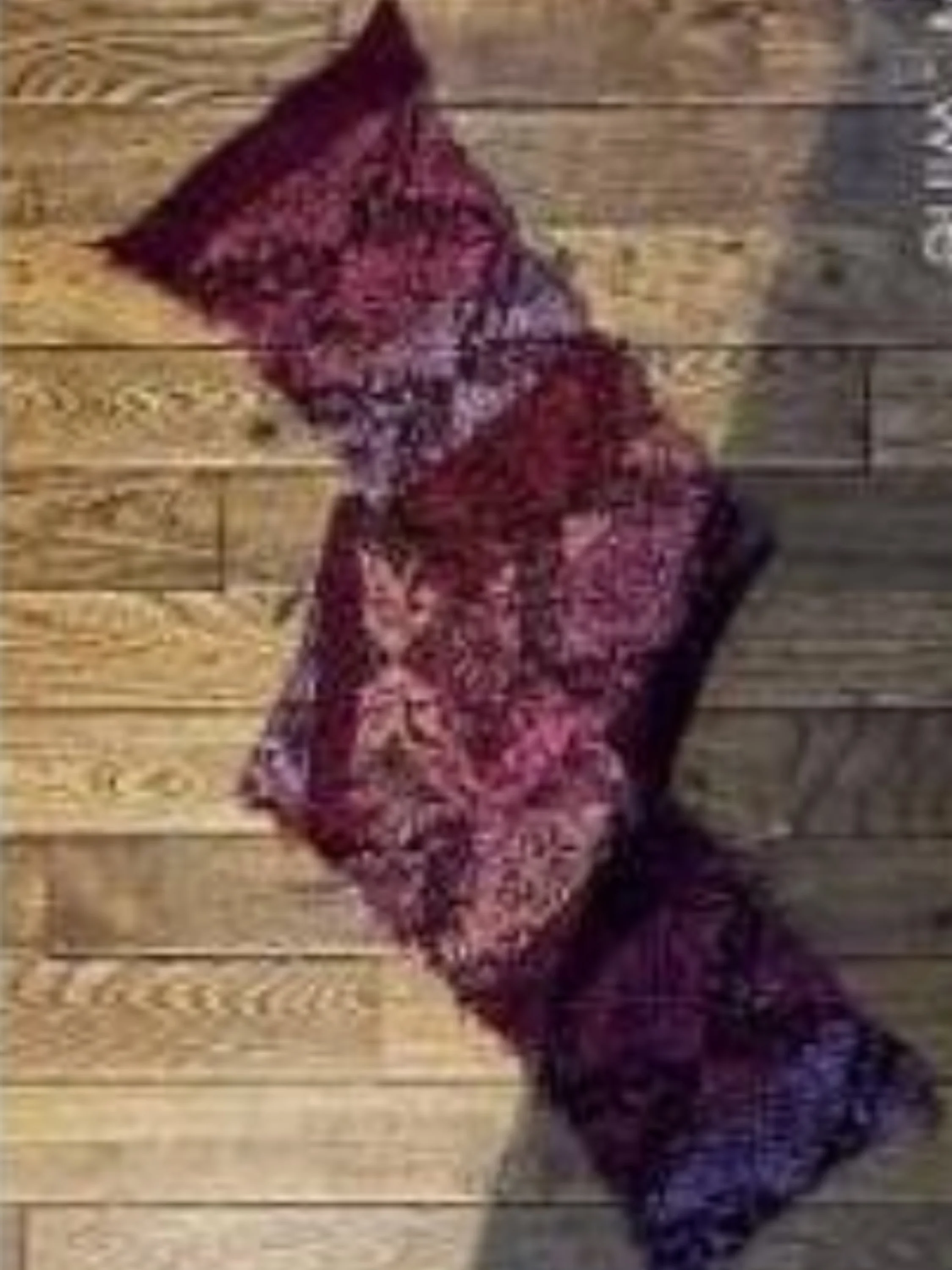 Double-Sided Scarf in Wine