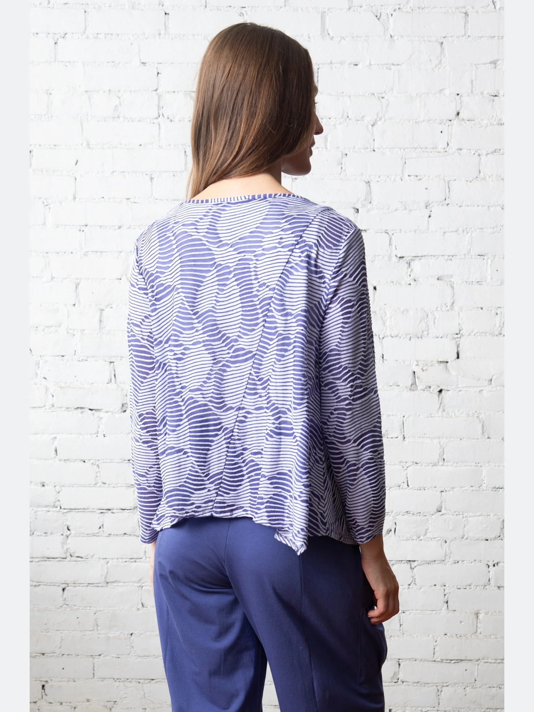 Draped Neck Topper in Dusk