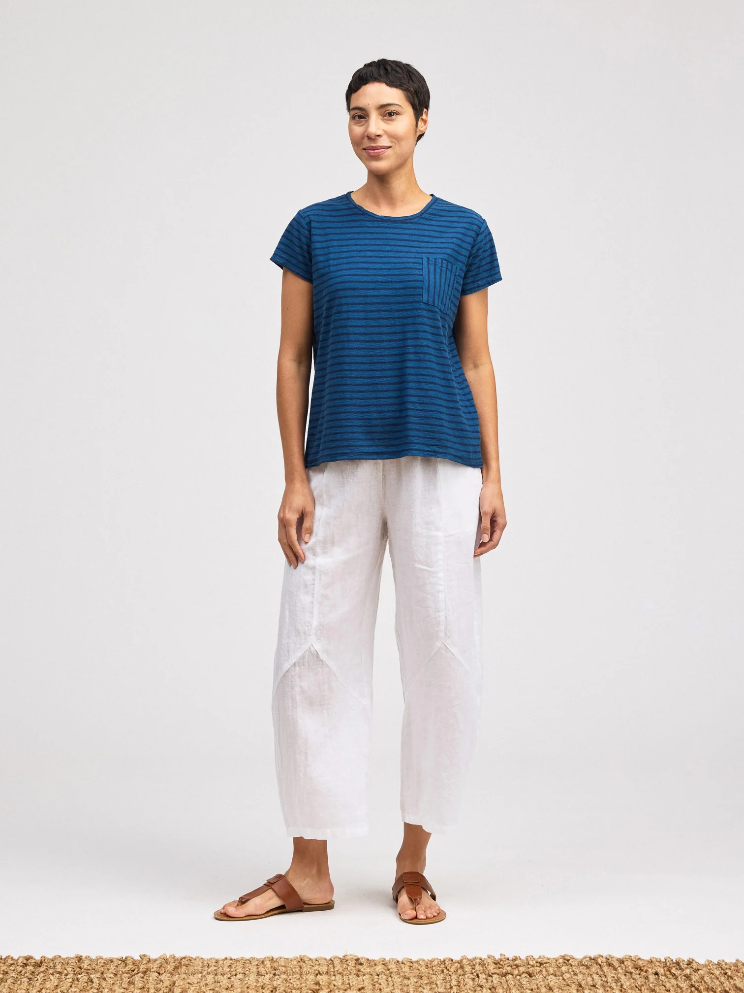 Easy Tee w/Pkt in Vivid Blue
