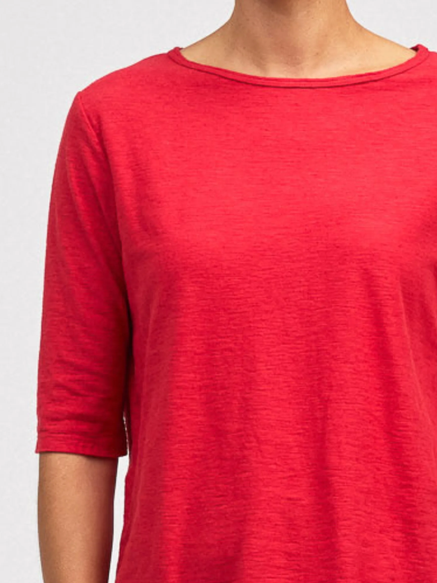 Elbow Slv Tee in Cherry