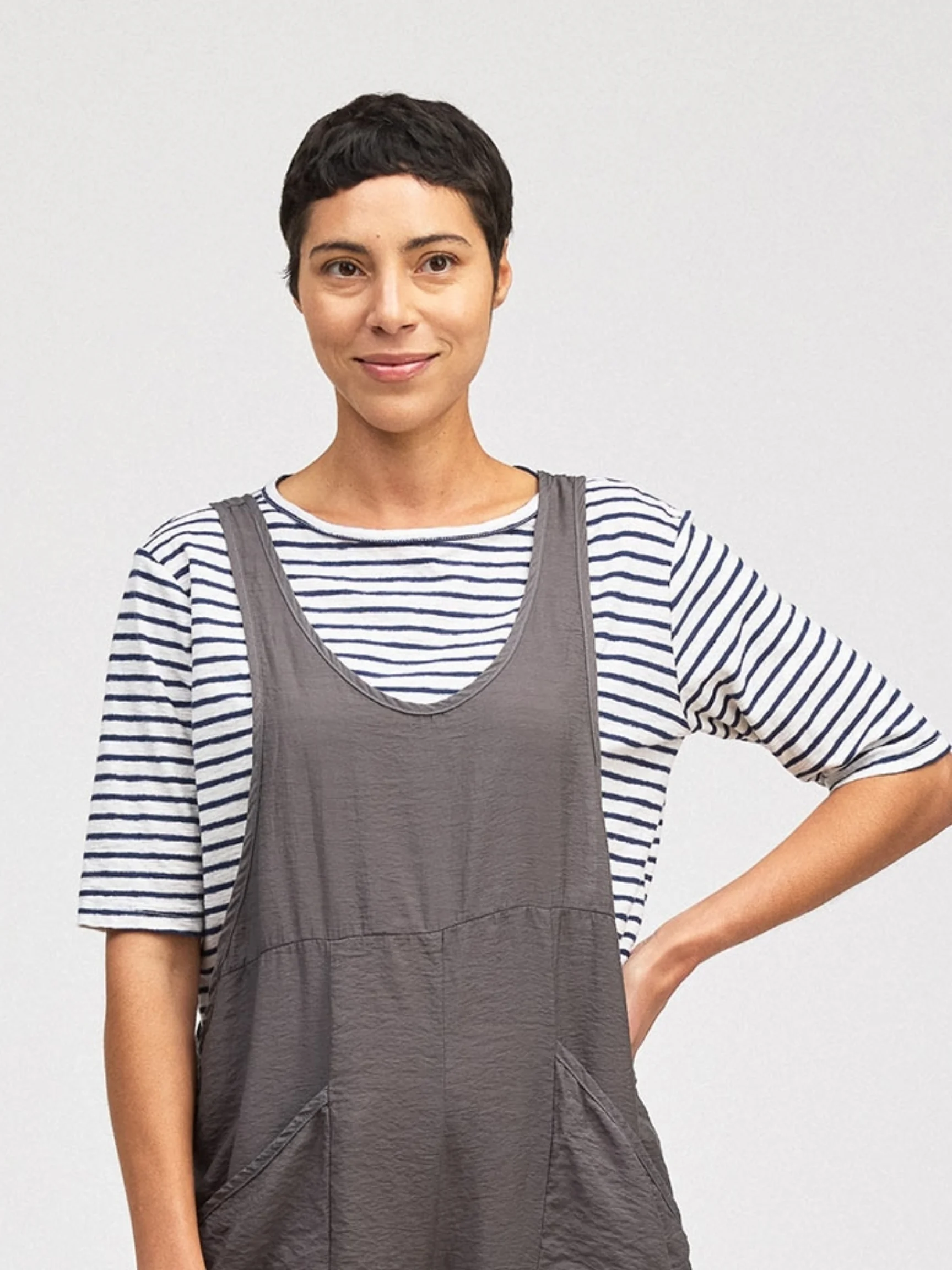 Elbow Slv Top in Jicama
