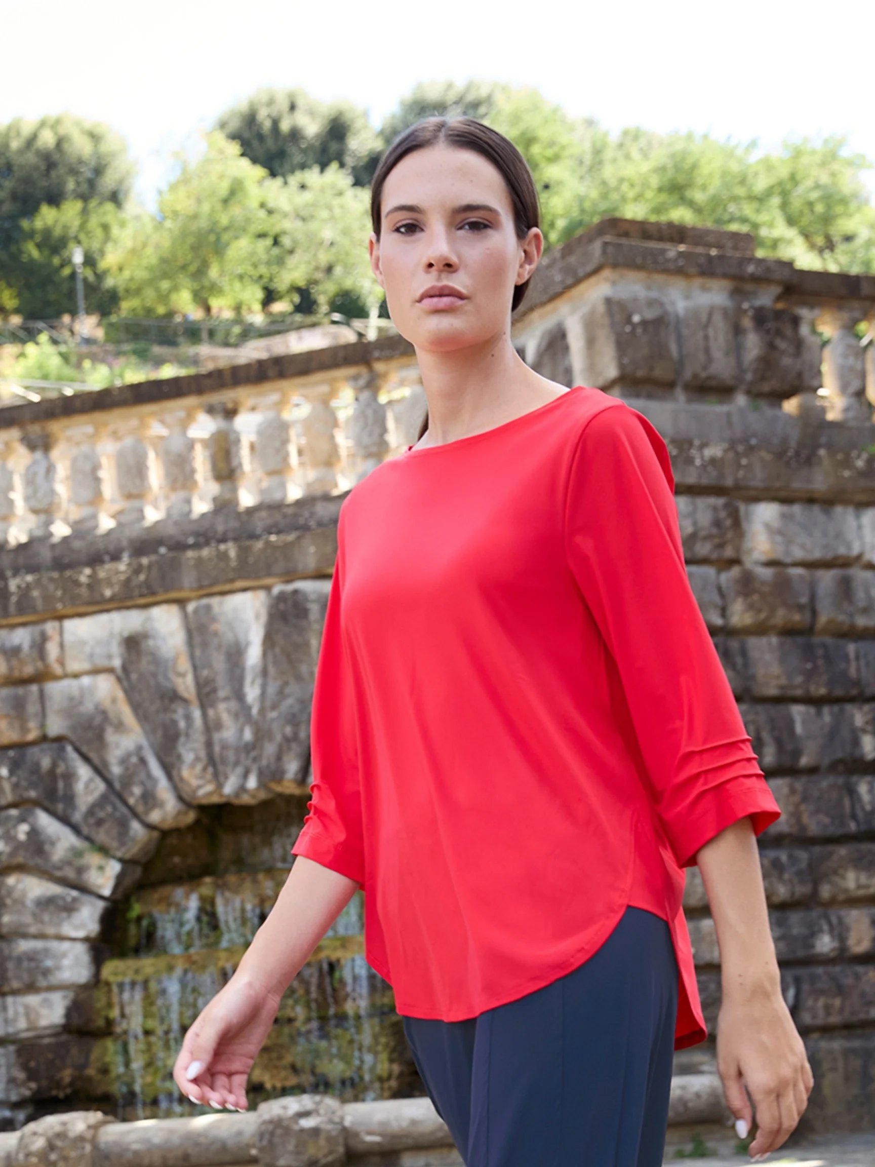Elsa Top in Rouge