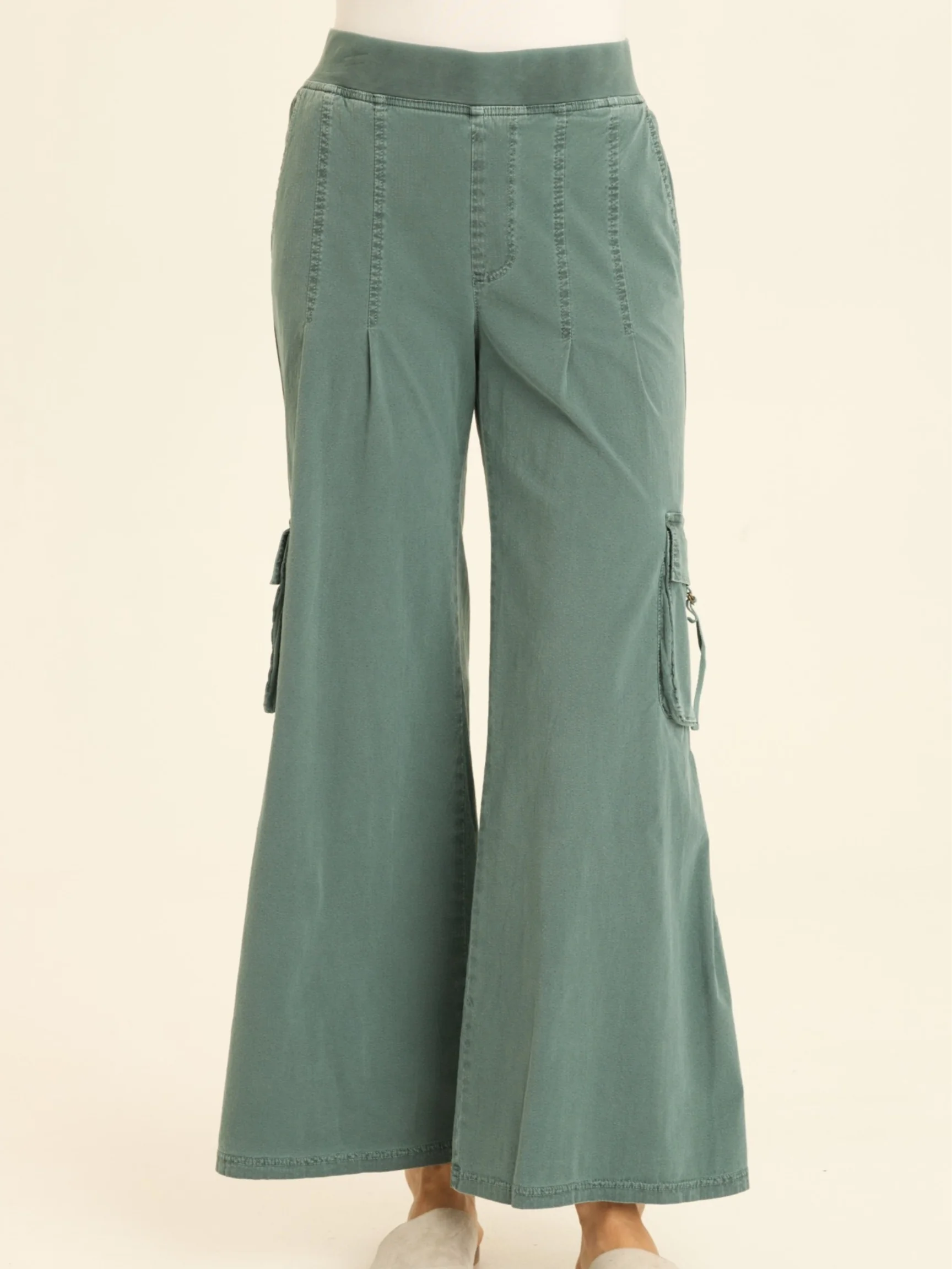 Erwin Wide Leg in Ocean Storm