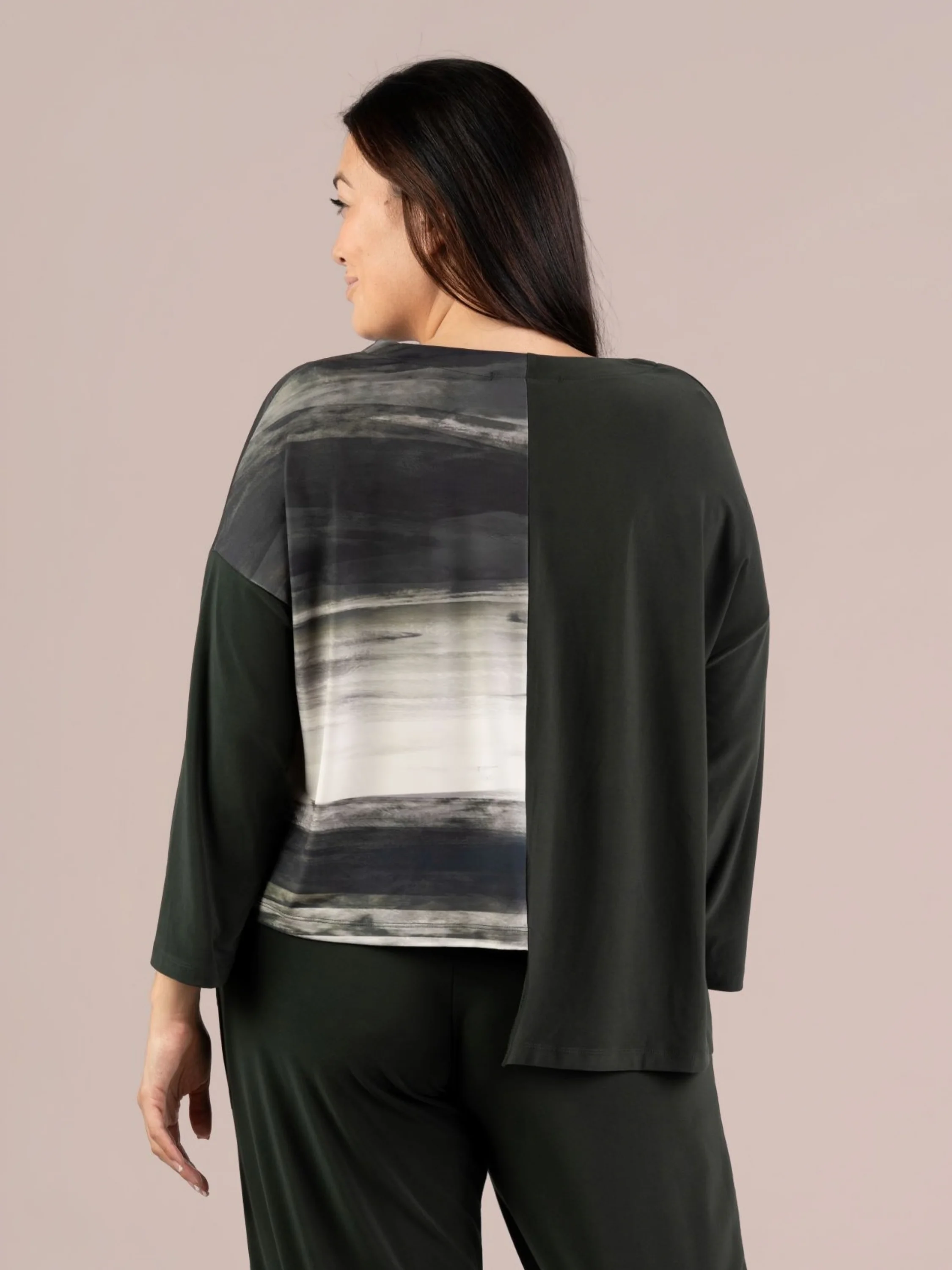 Etch Top in Juniper/Green Brushstroke