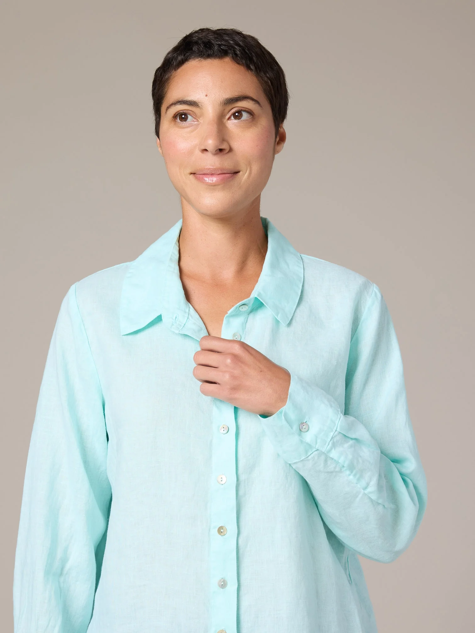Fitted Shirt in Fountain