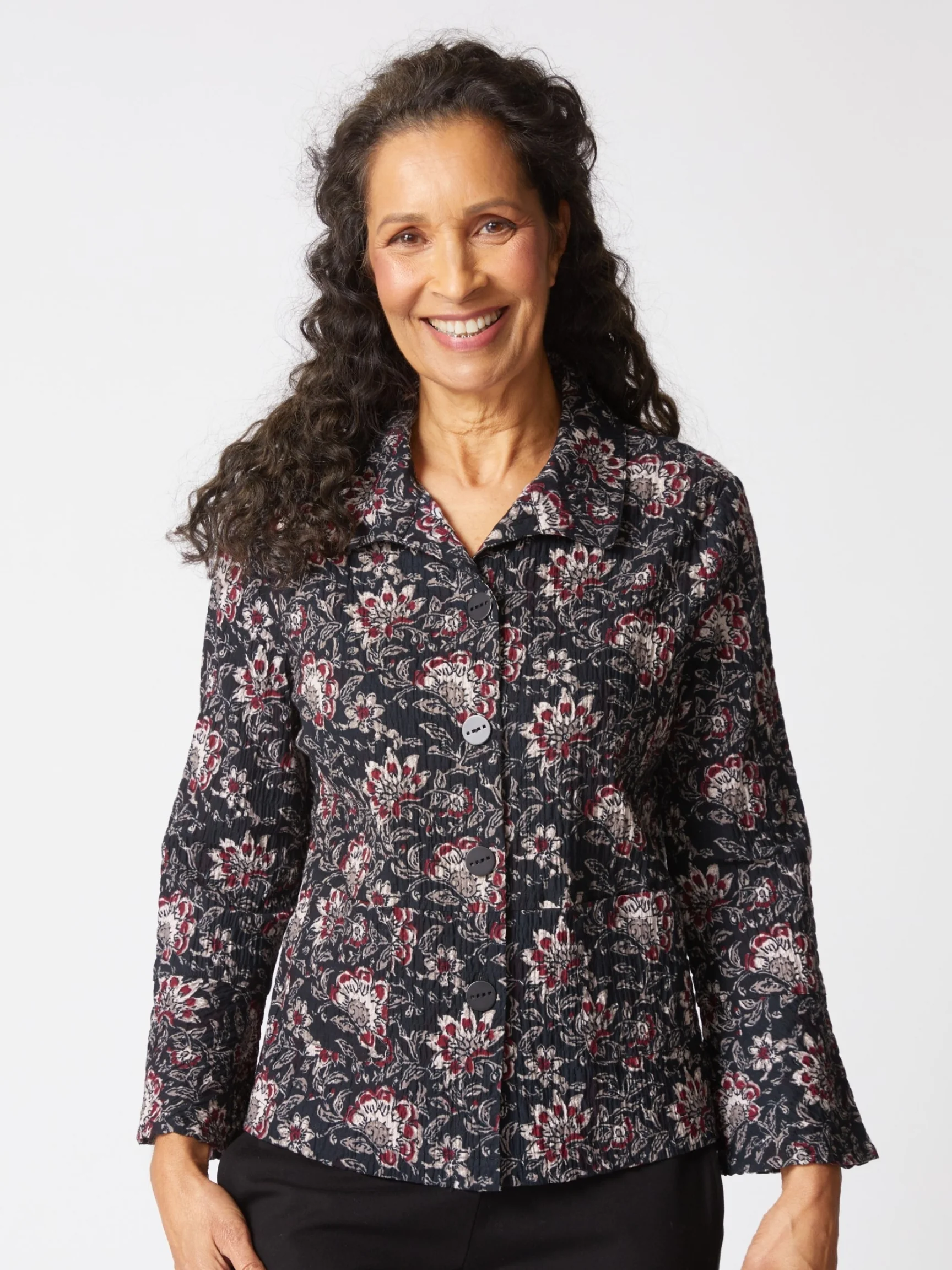 Flounce Jacket in Black