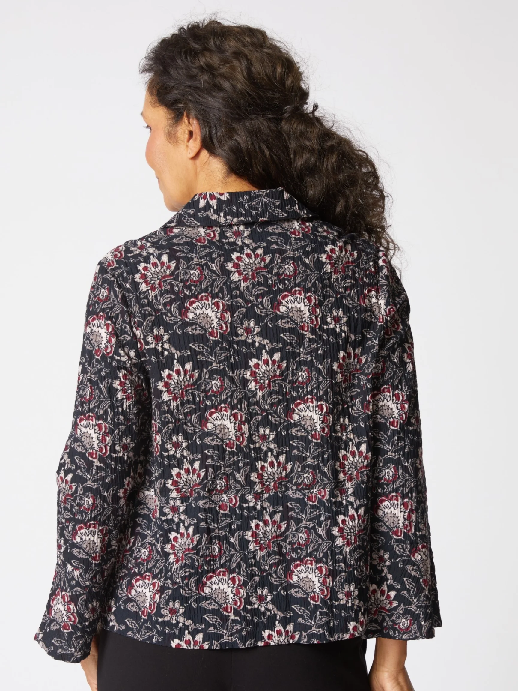Flounce Jacket in Black