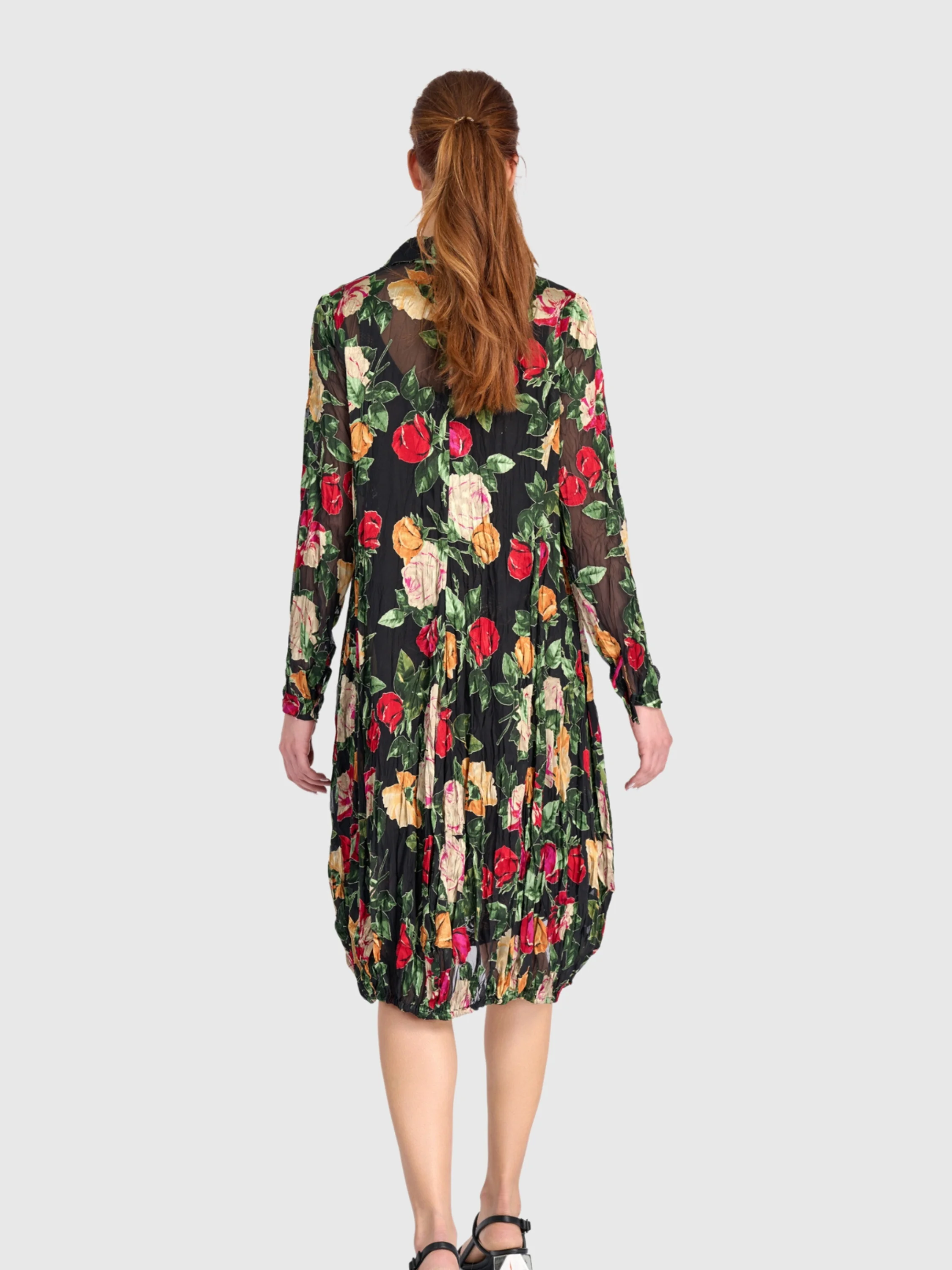 Garden Crinkled Dress in Floral