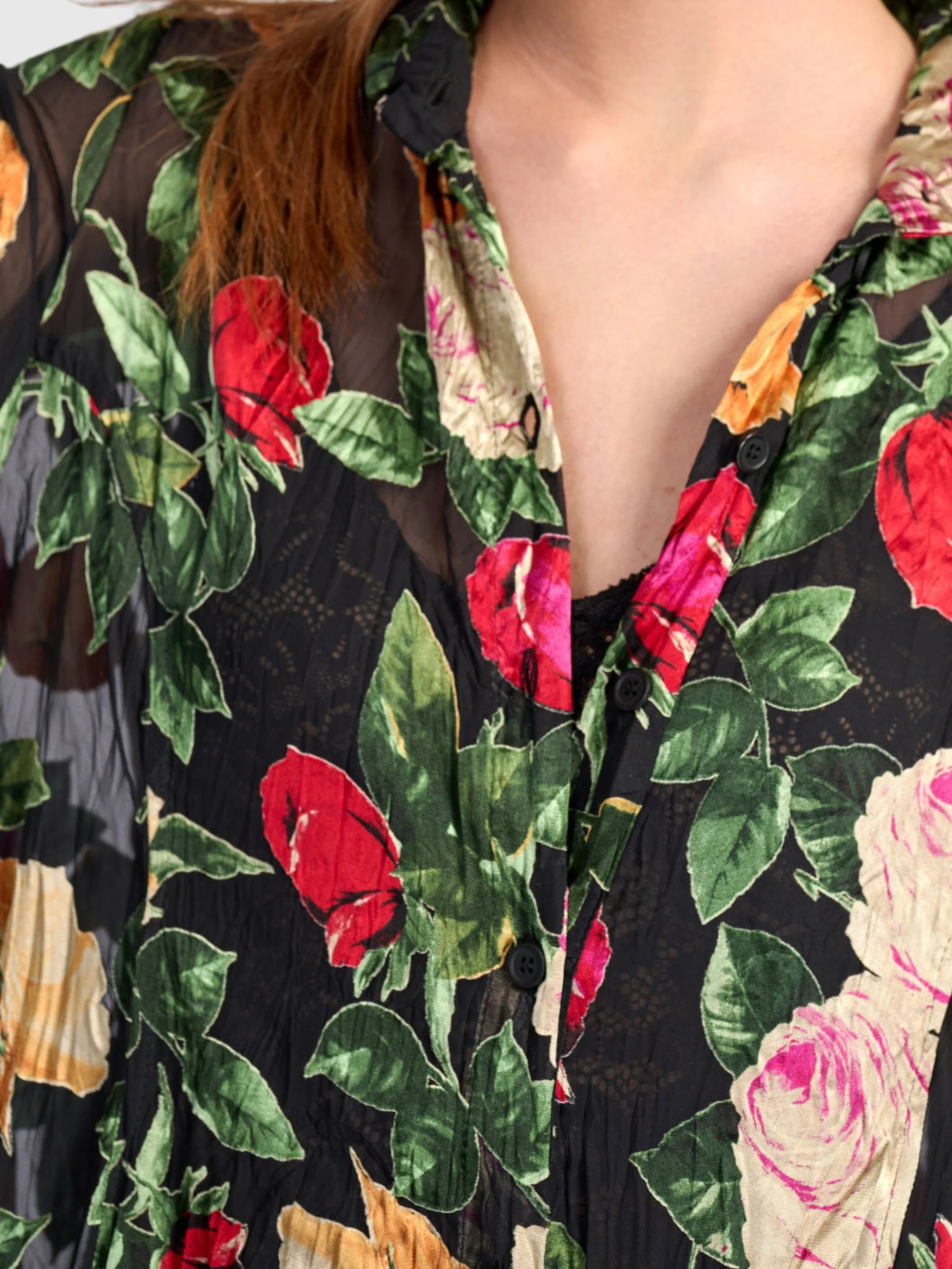 Garden Crinkled Dress in Floral