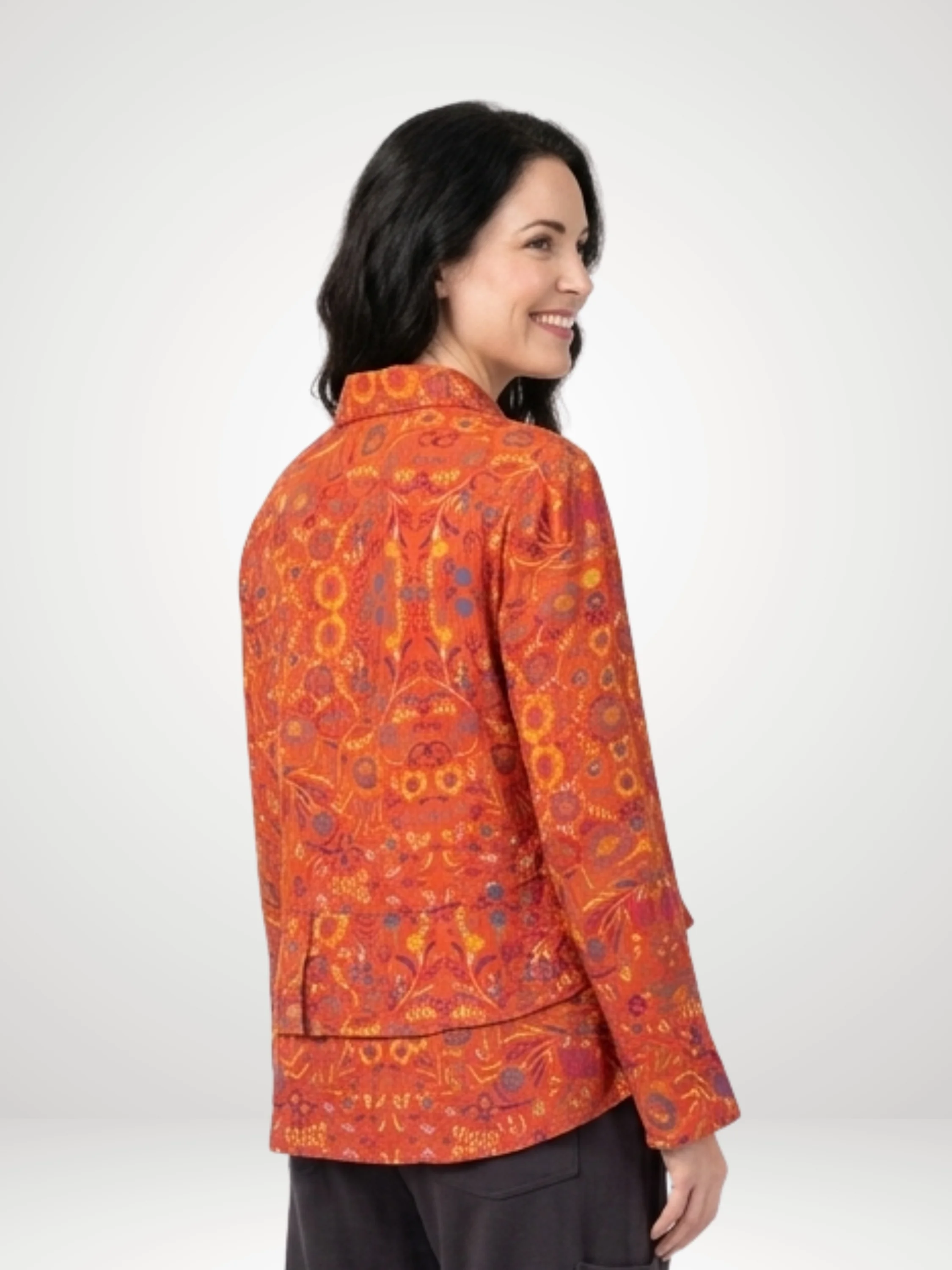 Garden Flounce Shirt in Sienna