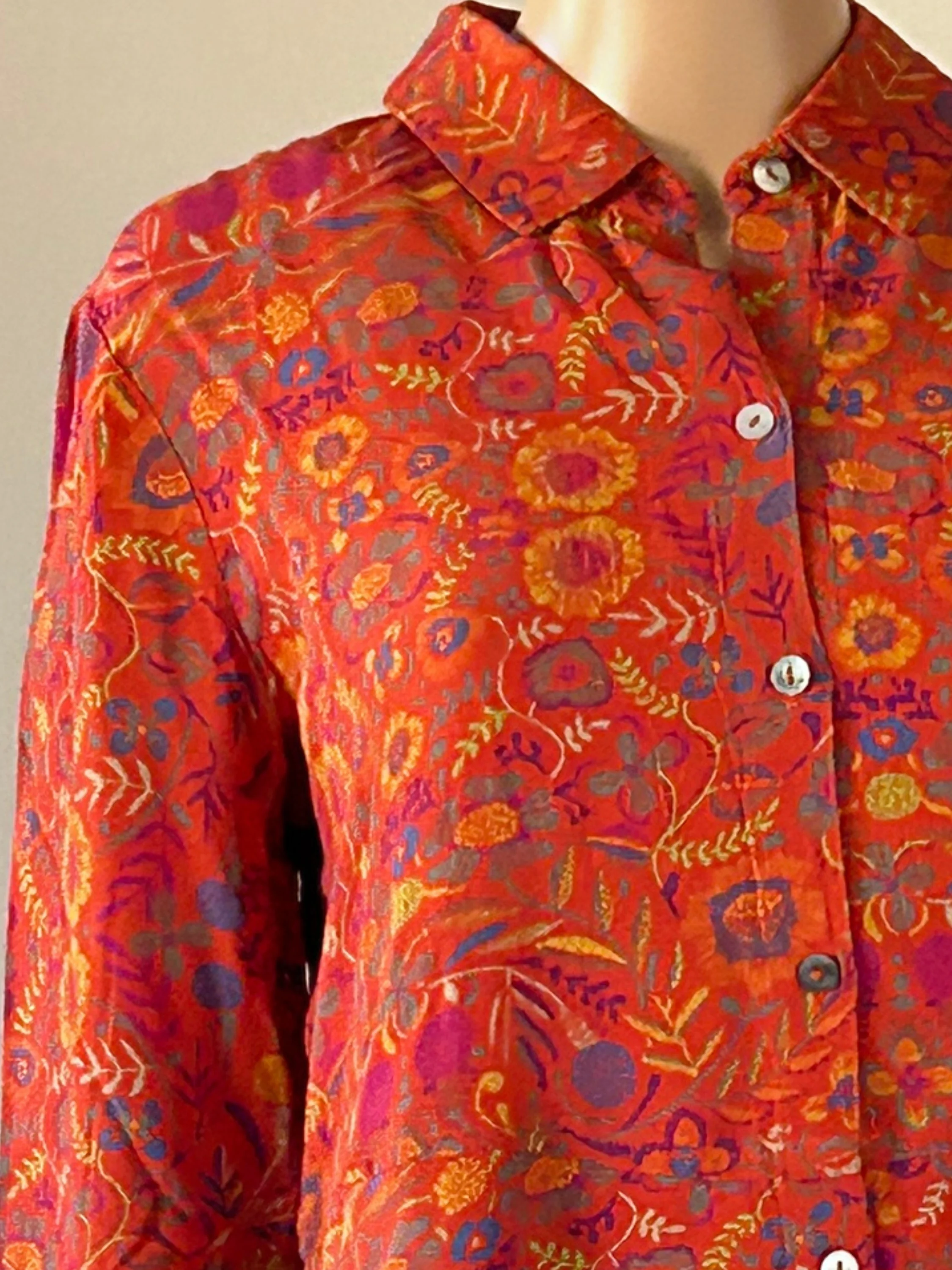 Garden Flounce Shirt in Sienna