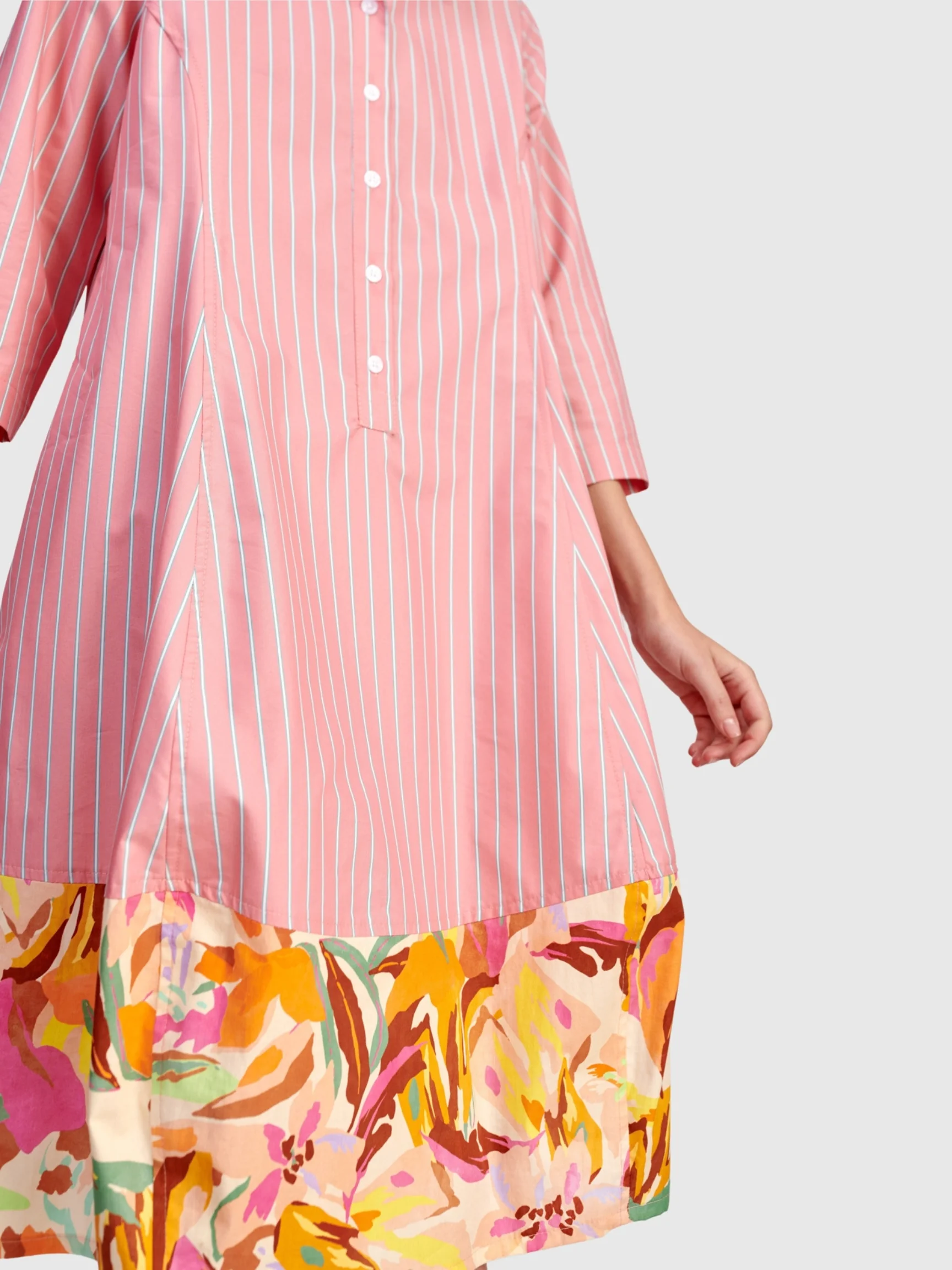 Garden Shirt Dress in Blush