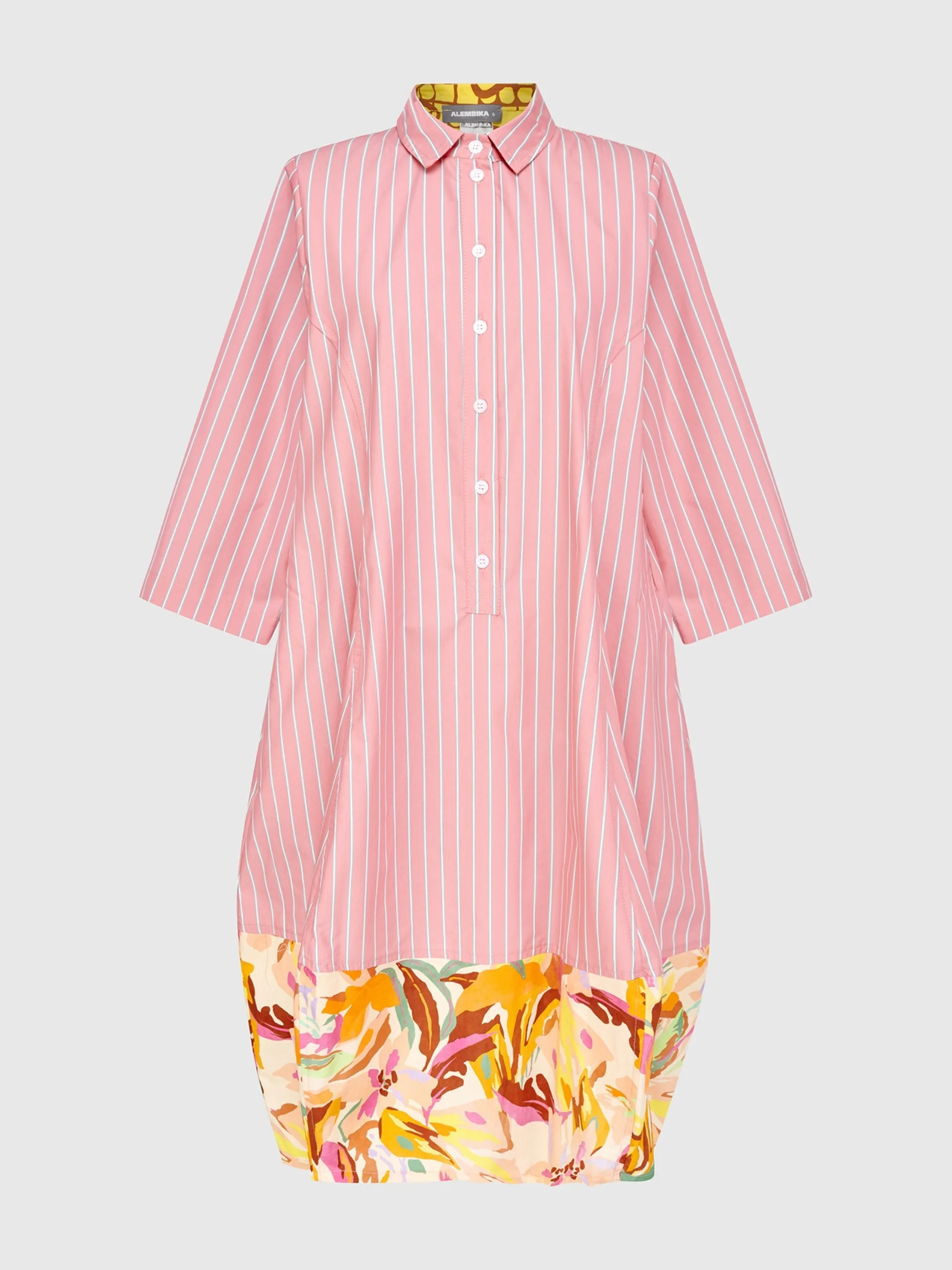 Garden Shirt Dress in Blush