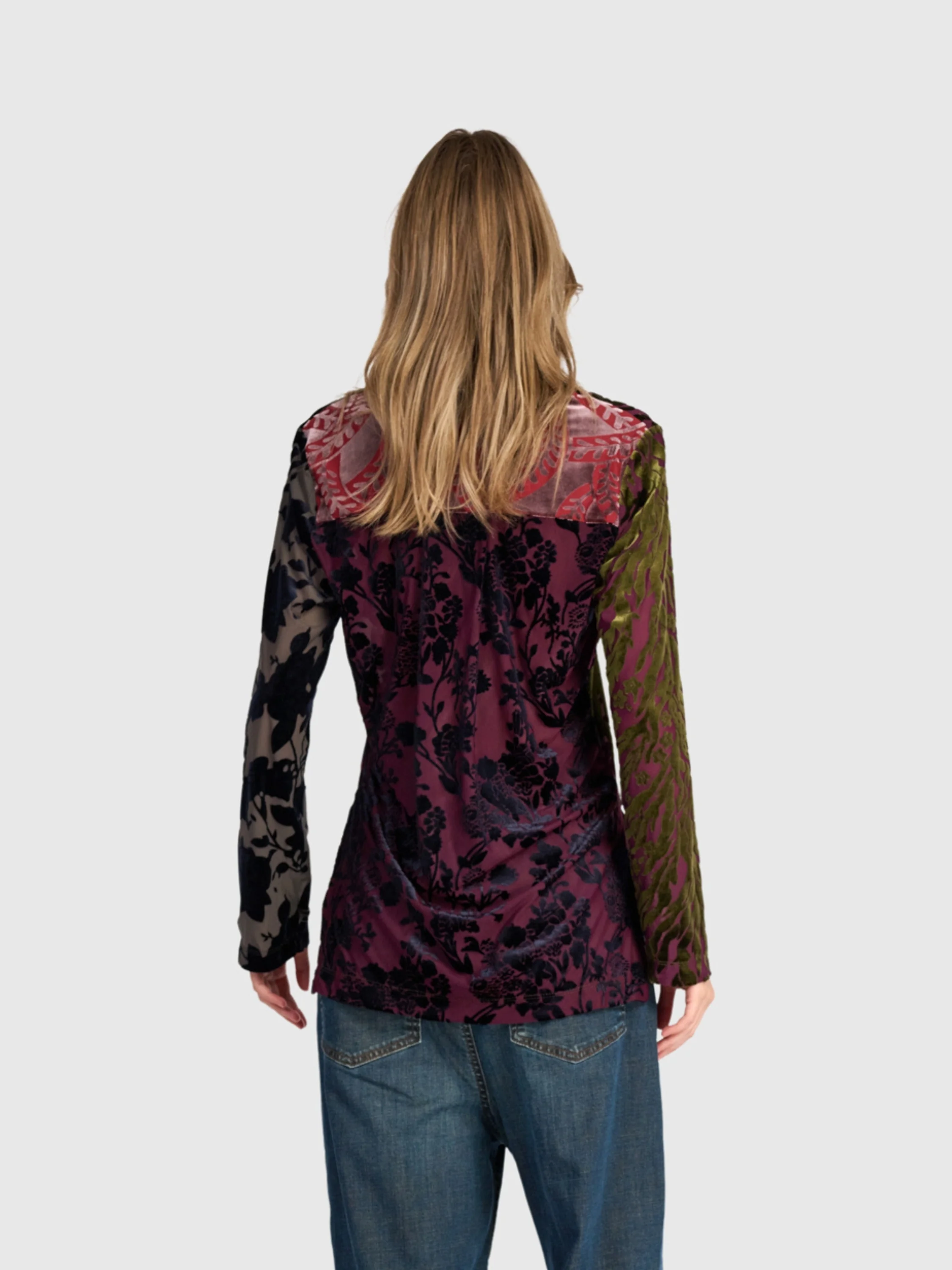Garden Velvet Top in Regal