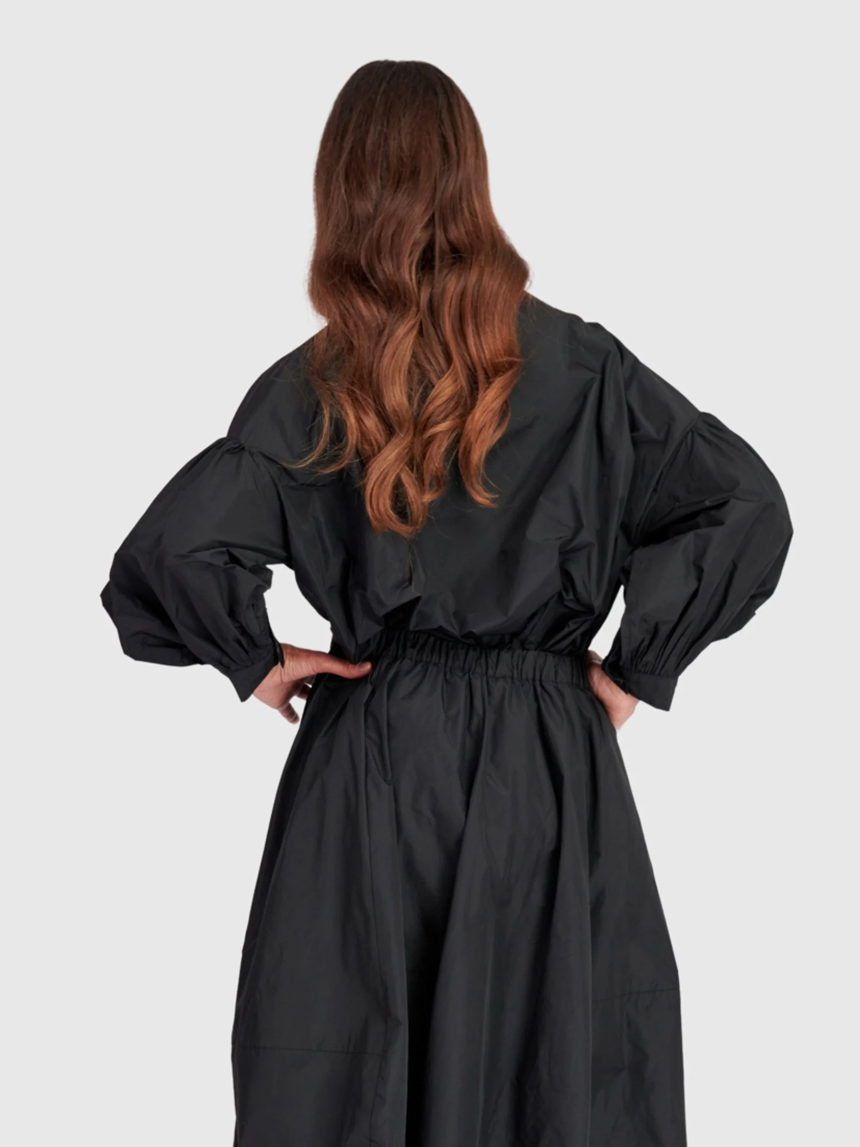 Gathered Blouse in Black