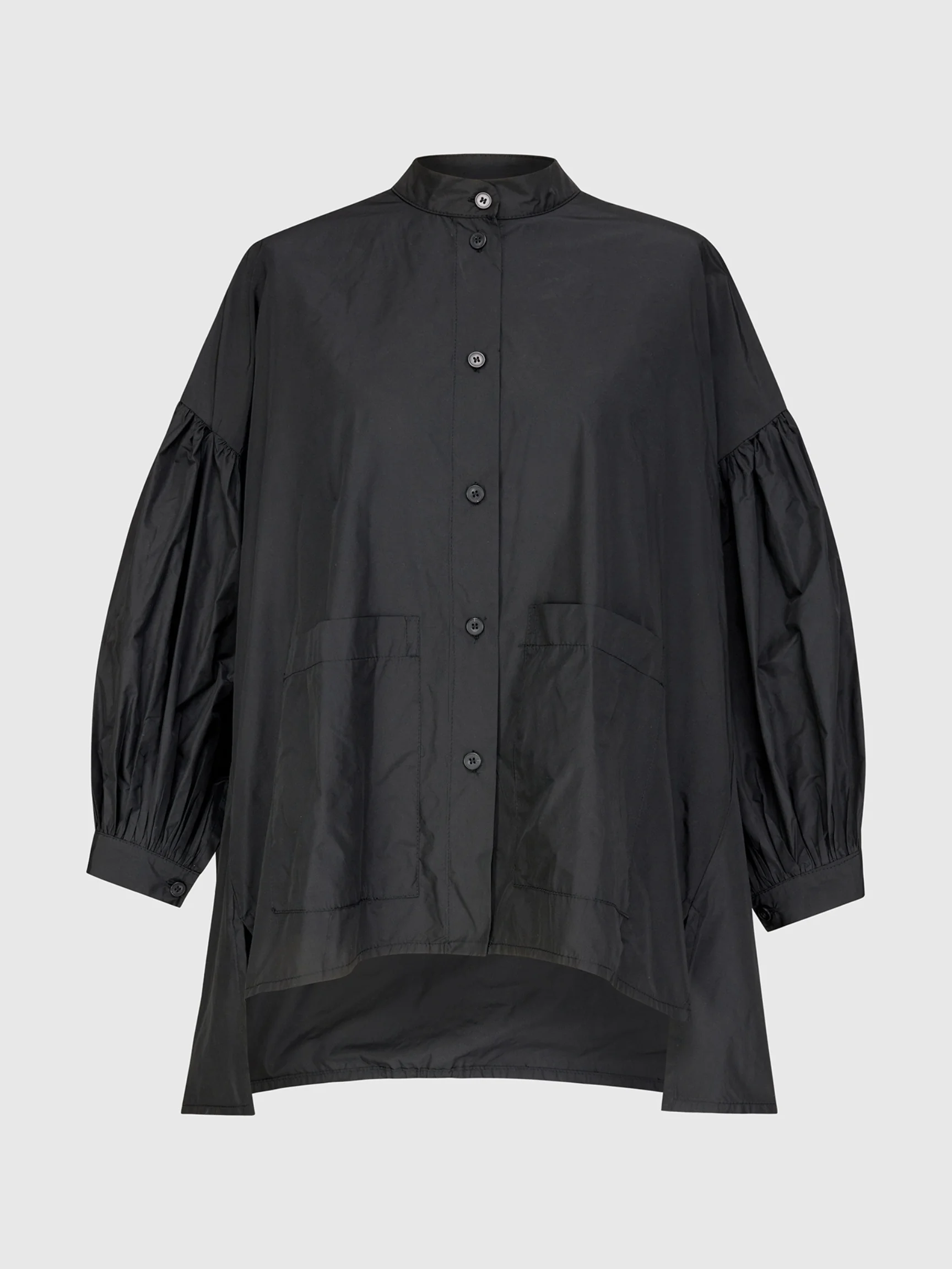 Gathered Blouse in Black