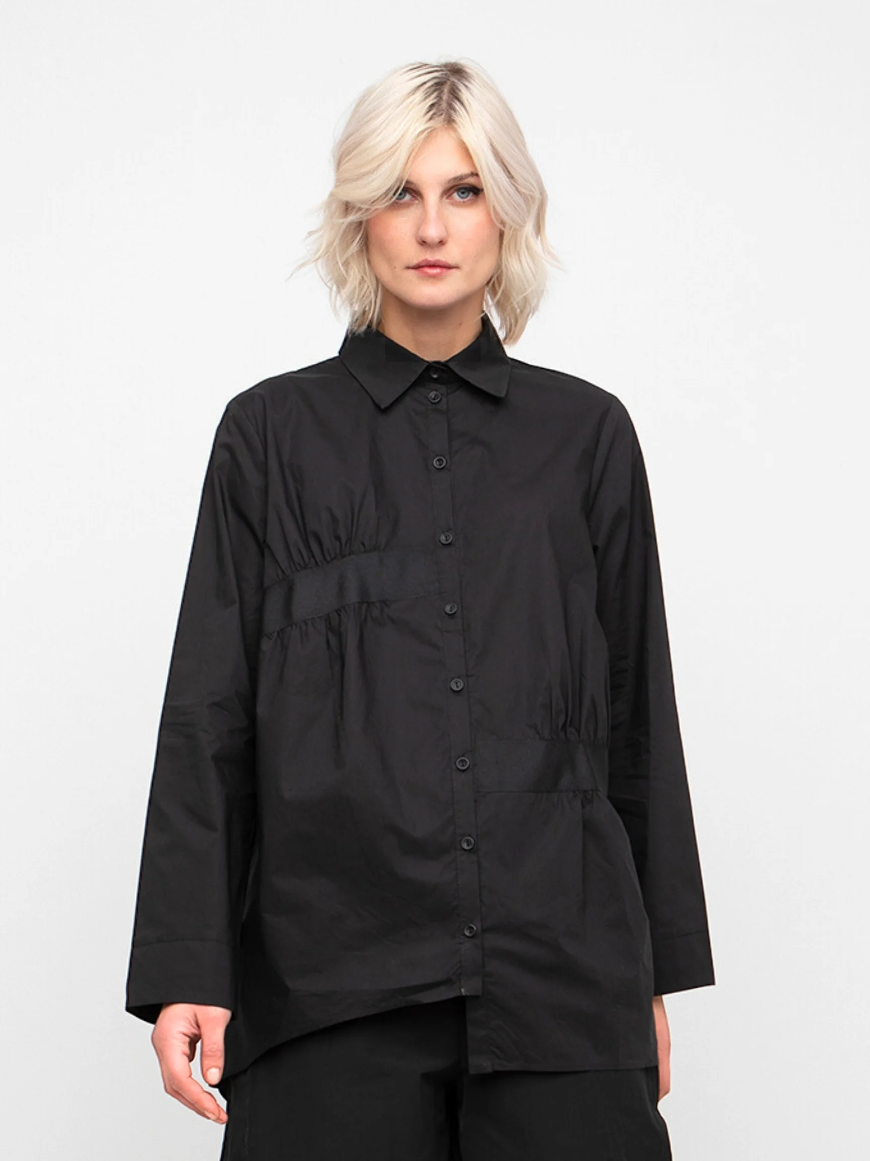 Gathered Top in Black