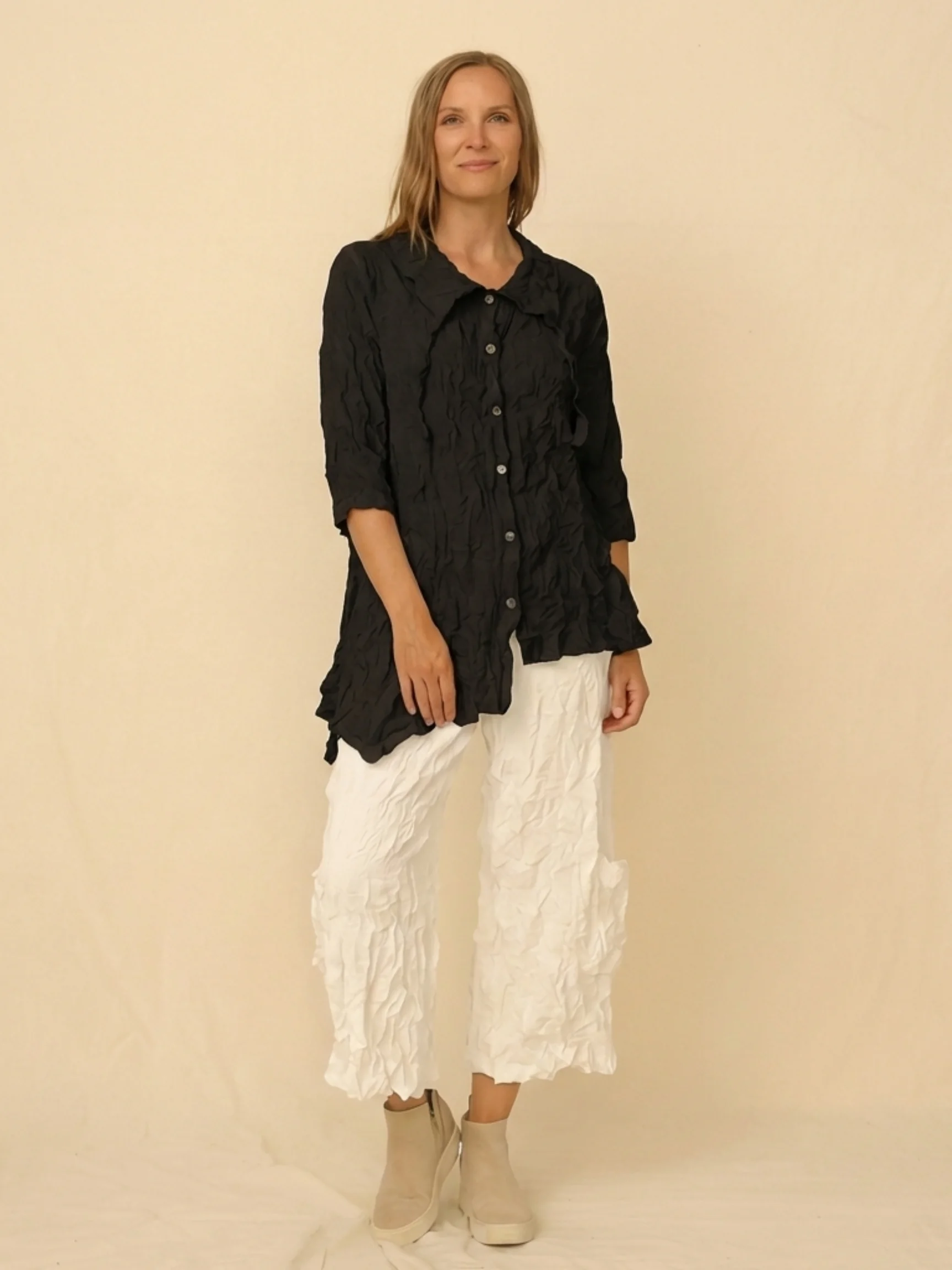 Georgette Shirt in Black