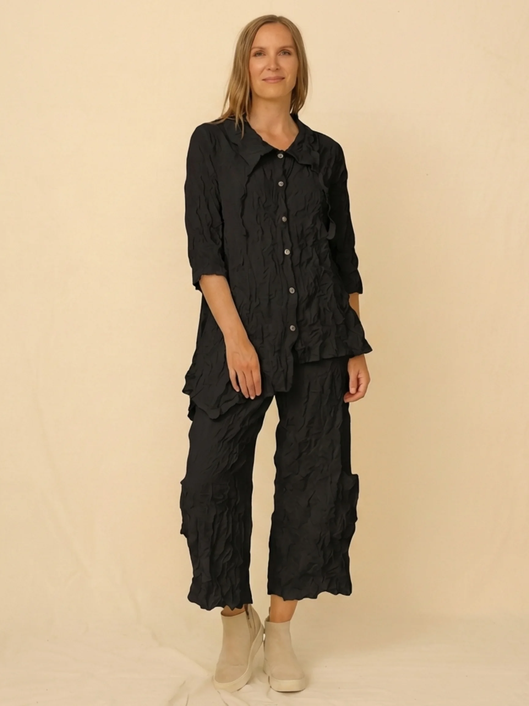 Georgette Shirt in Black