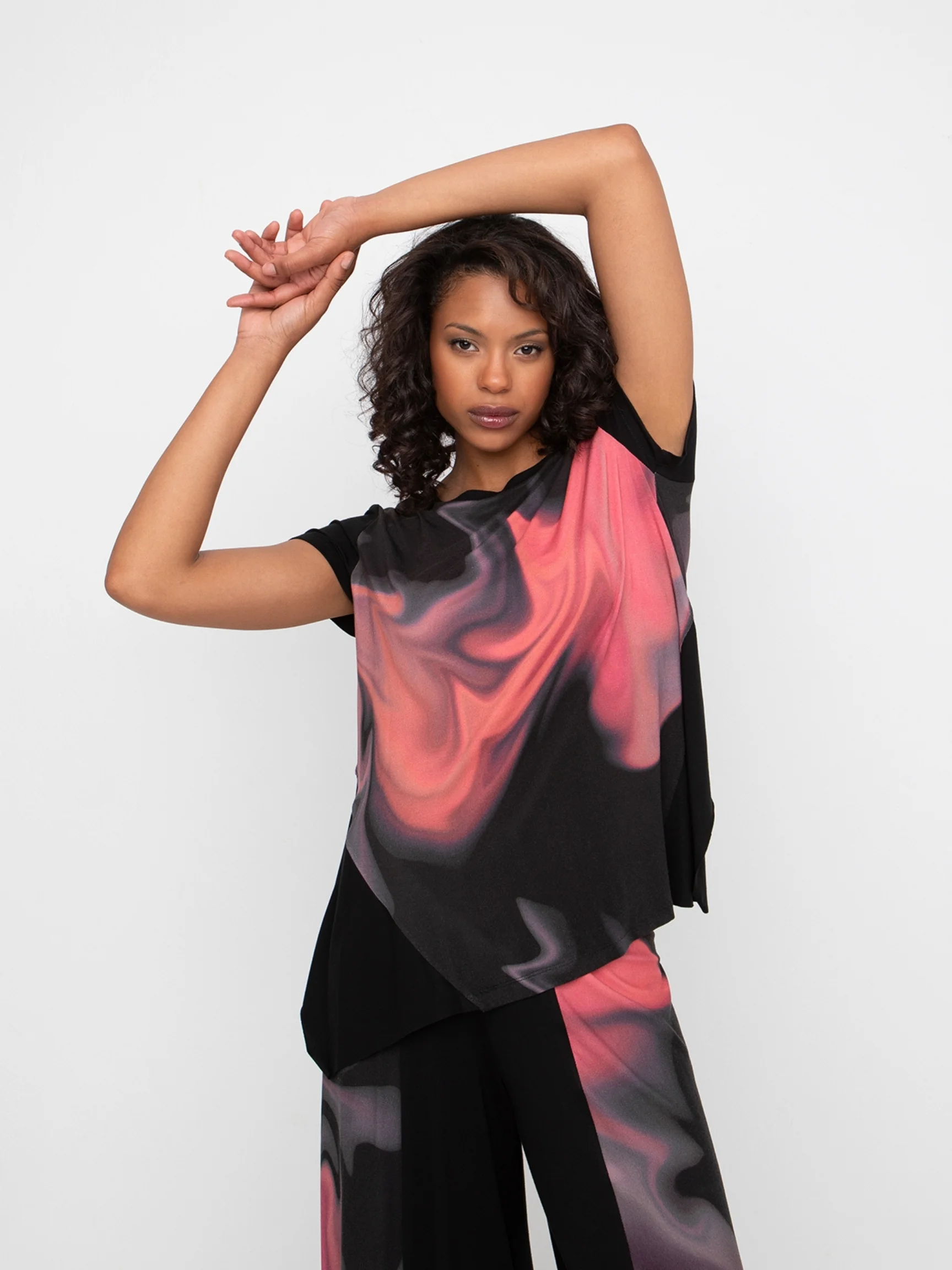 Go Go Reversible Tee in Rose