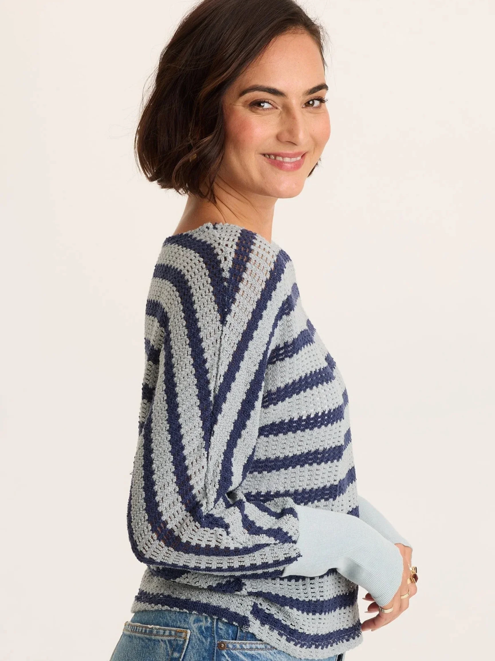 The model is wearing size S
