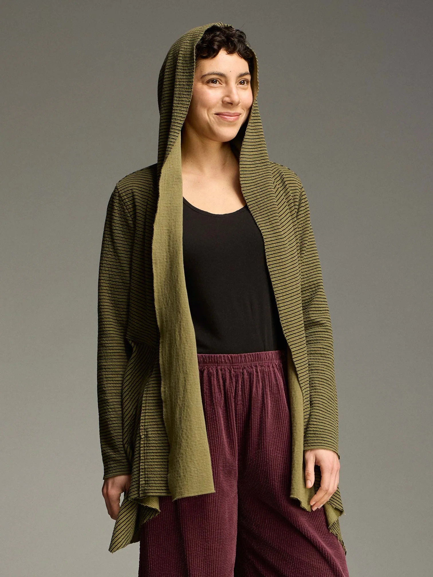 Hooded Jacket in Kelp