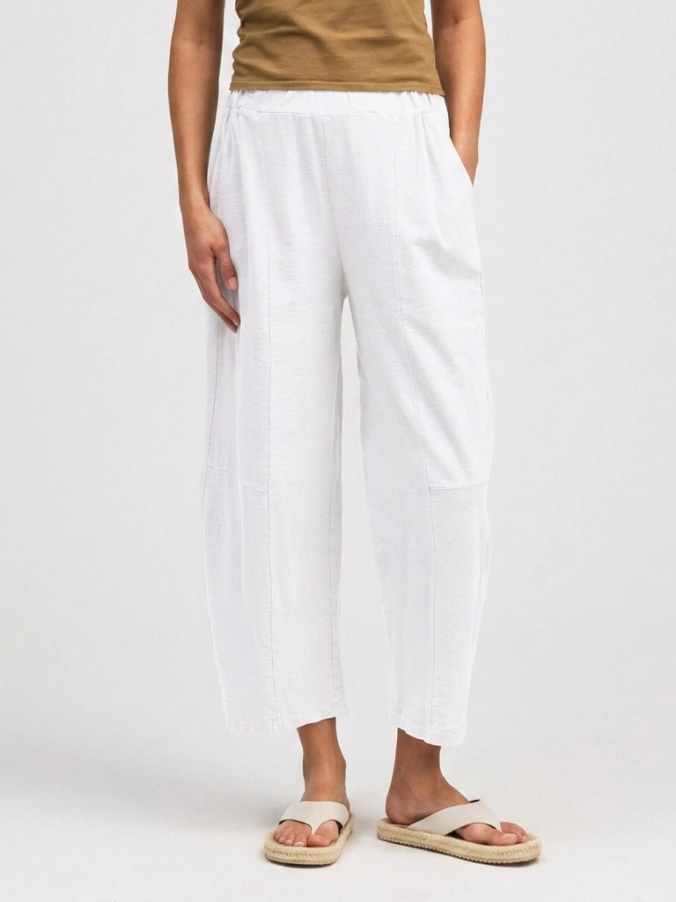 Horseshoe Pant in White