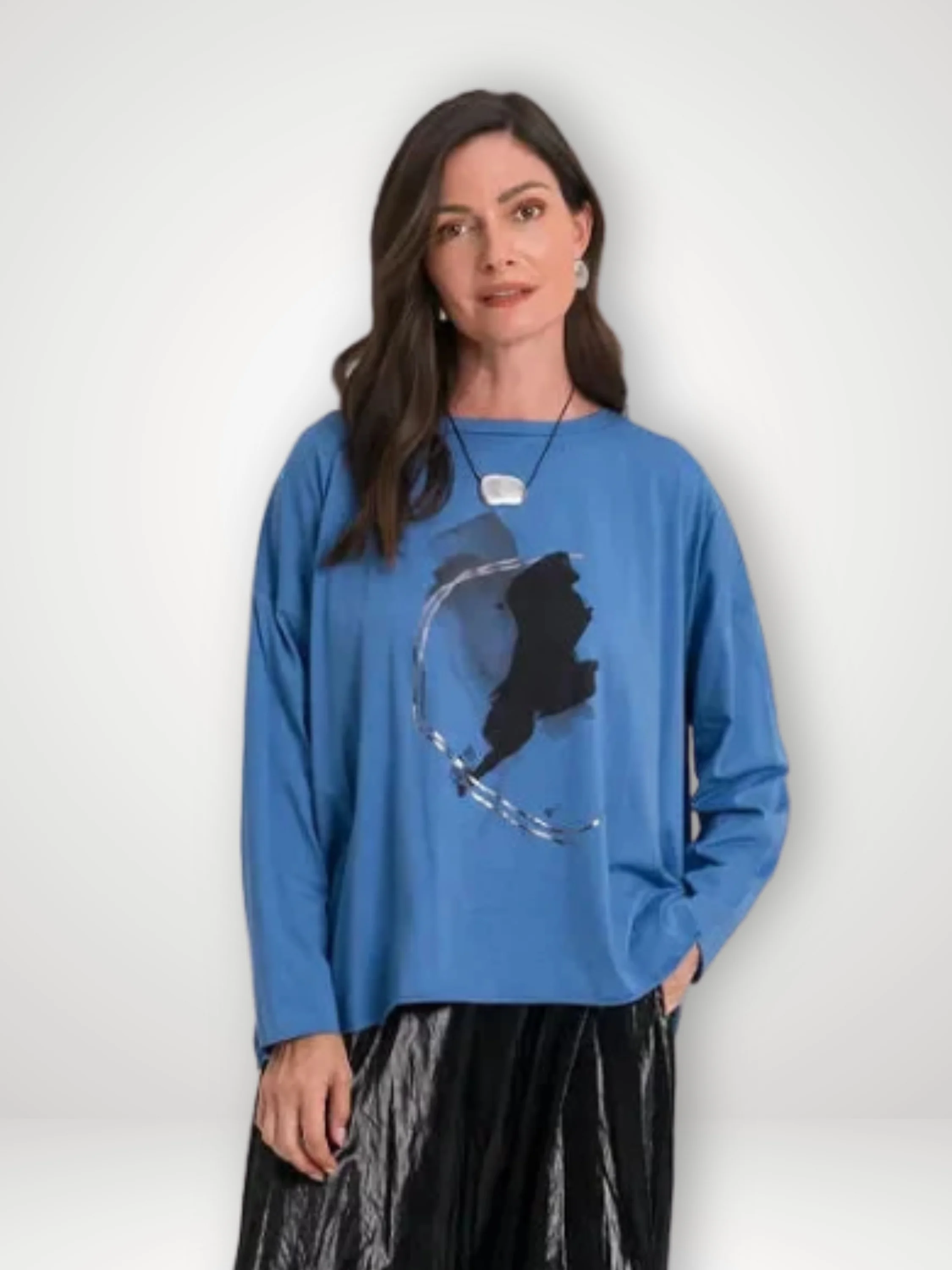 Ink Blot in Sapphire