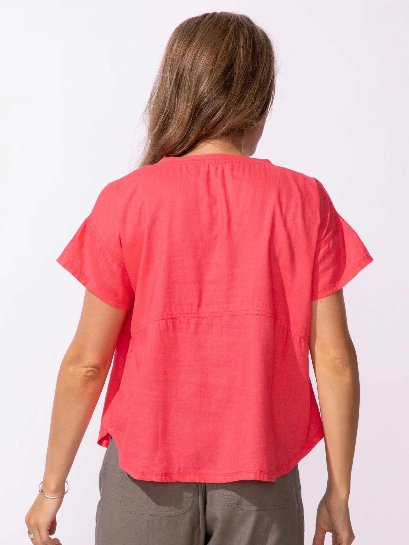 Islandscape Pullover in Poppy