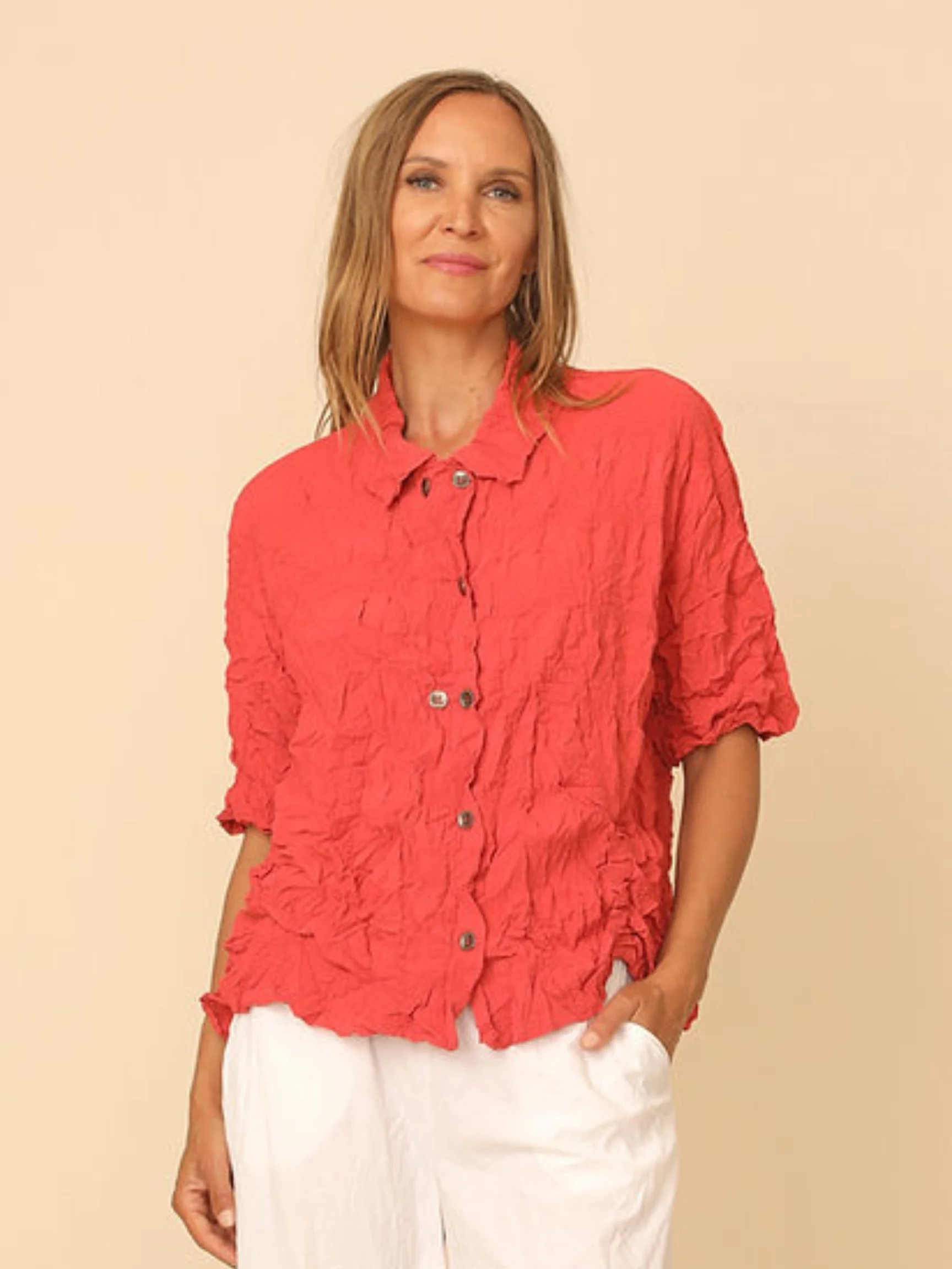 Ivey Shirt in Papaya