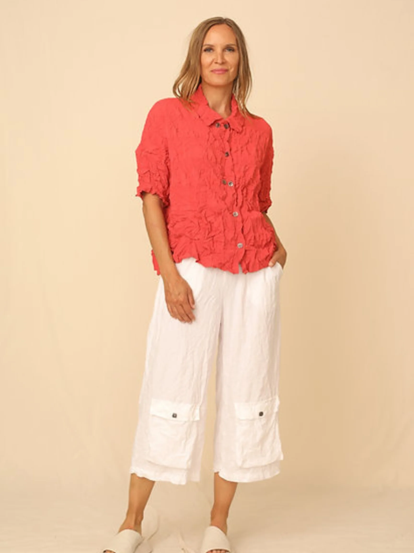 Ivey Shirt in Papaya