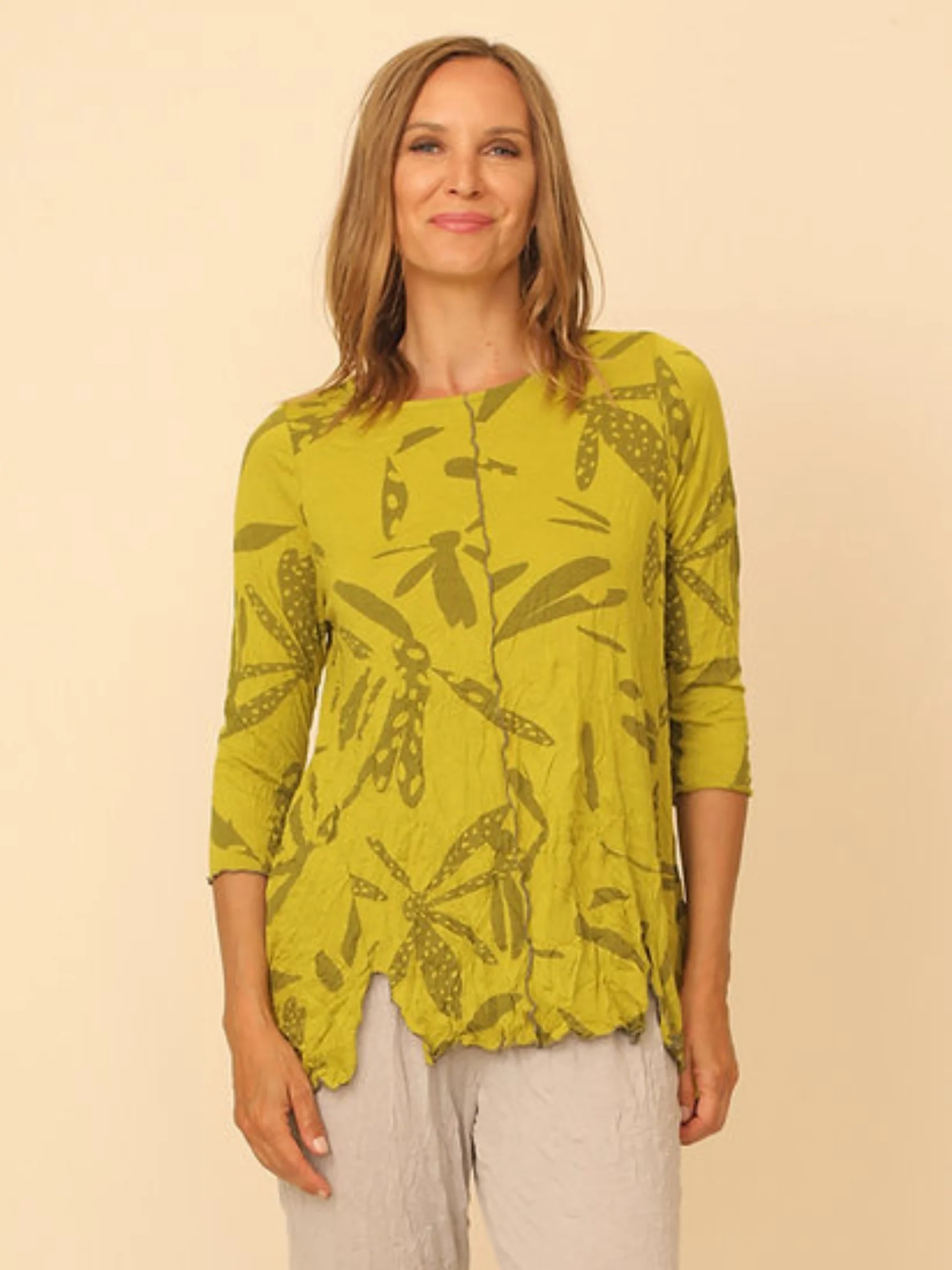 Jean Top in Avo Print