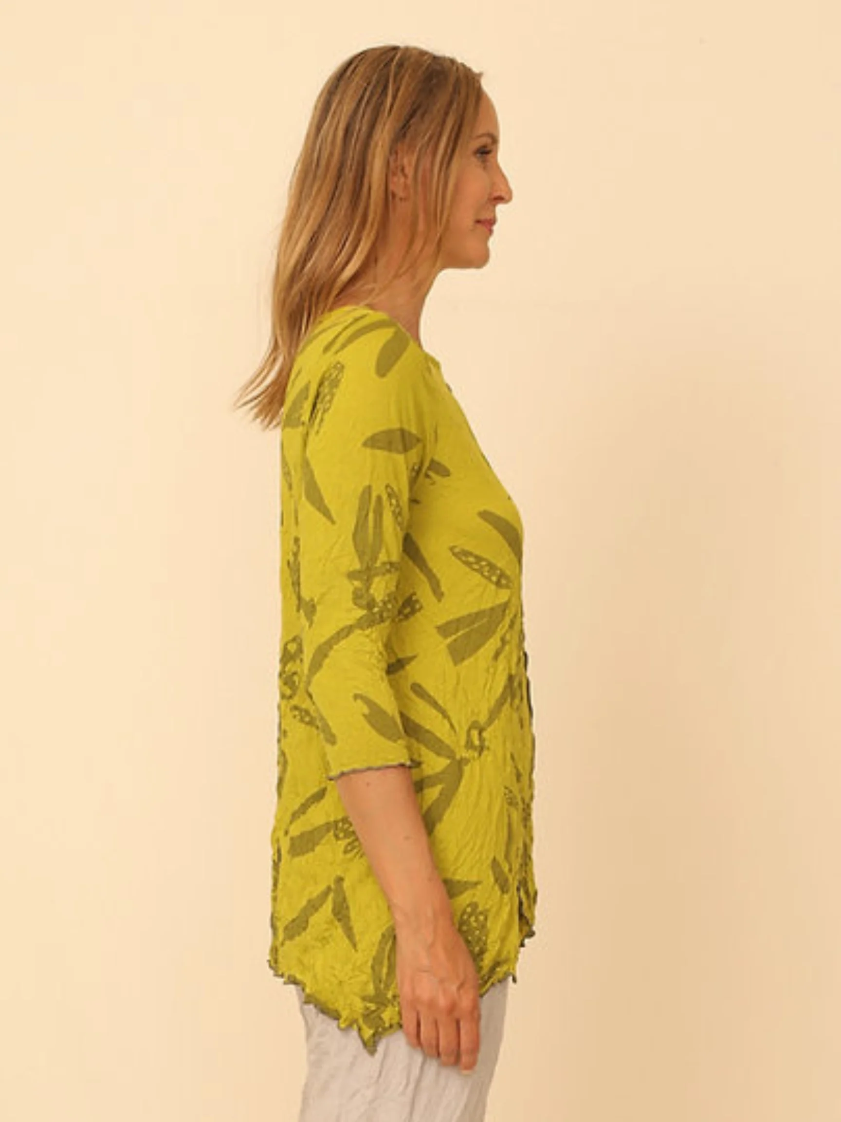 Jean Top in Avo Print