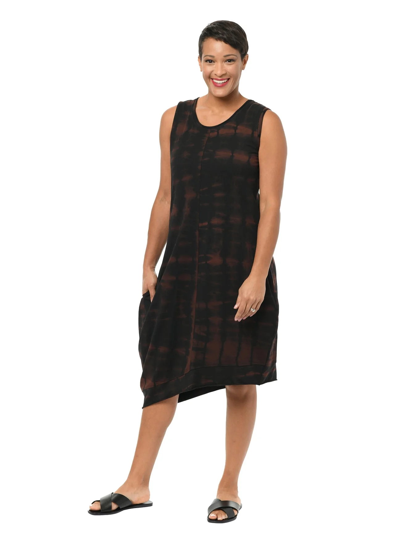 Jordyn Dress in Barcelona Shibori