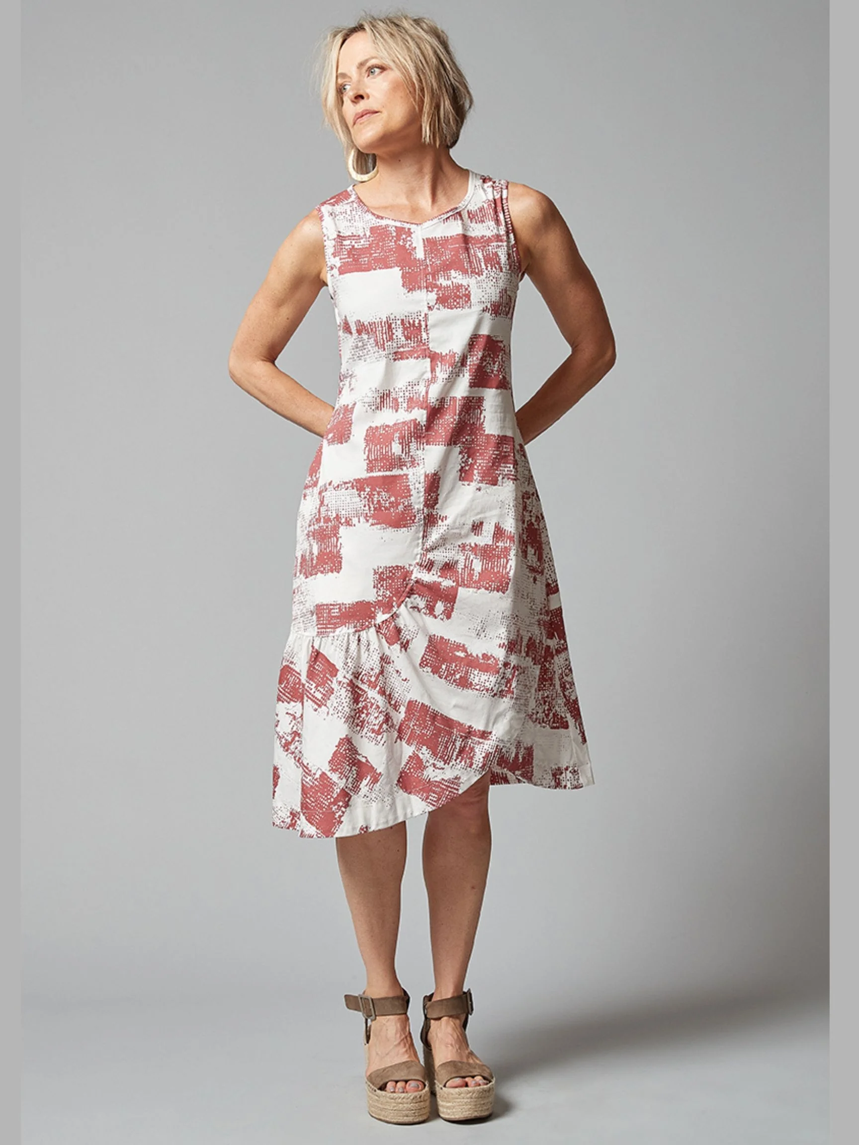 Karina Dress in Coral Spumante