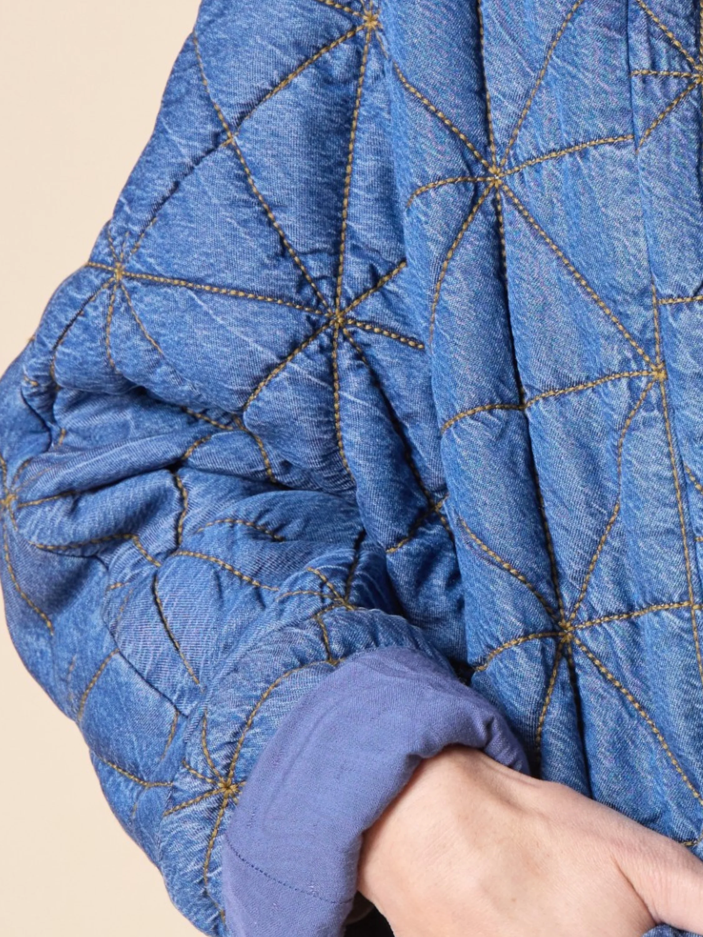 Kimono Jacket in Medium Denim