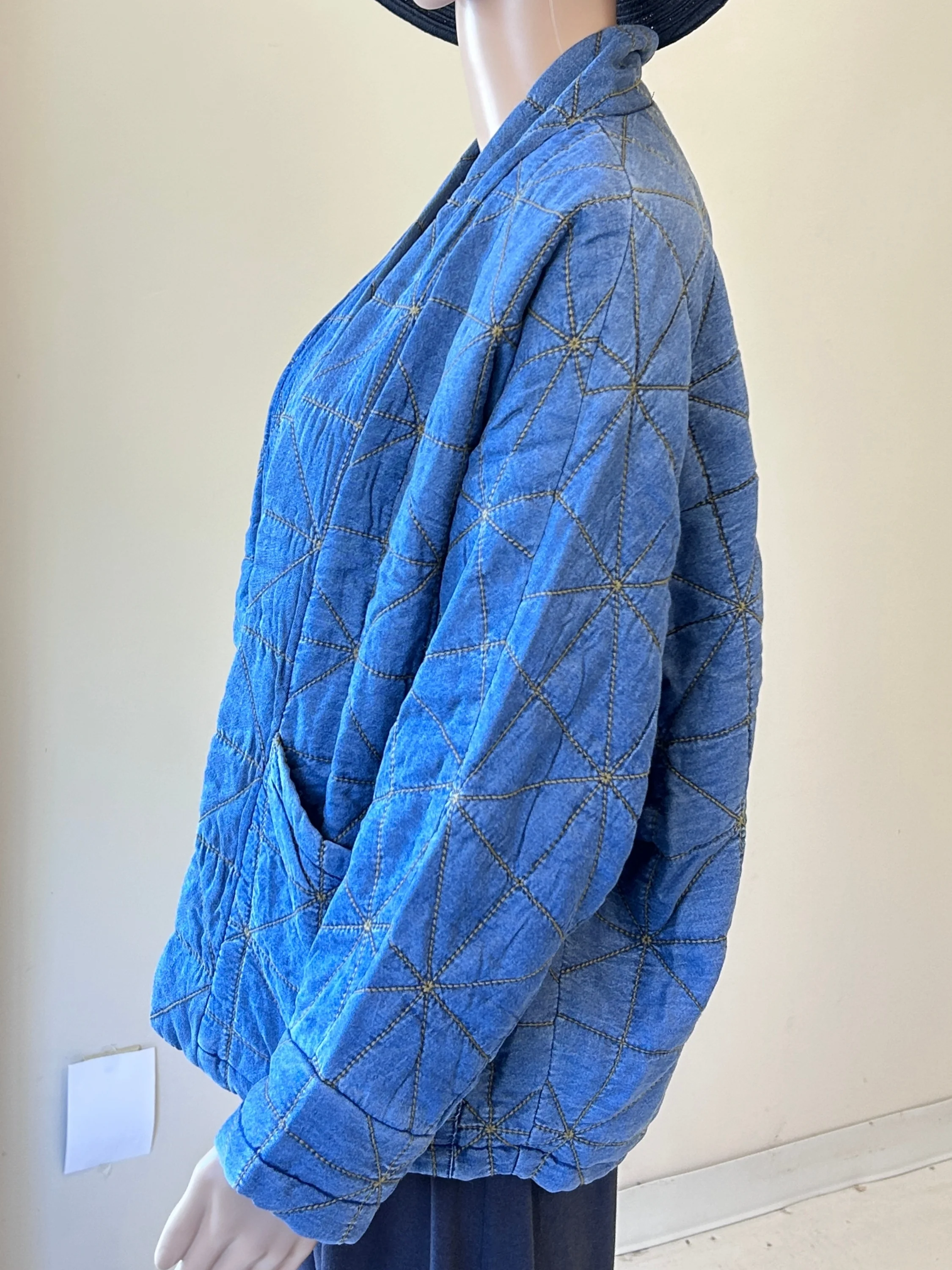 Kimono Jacket in Medium Denim