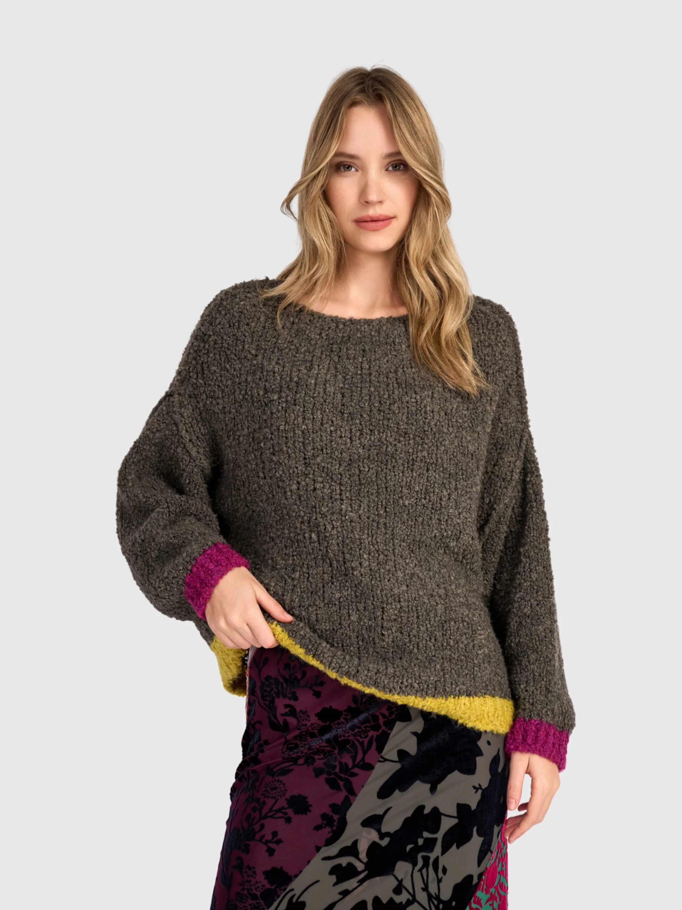 Knit Sweater in Brown