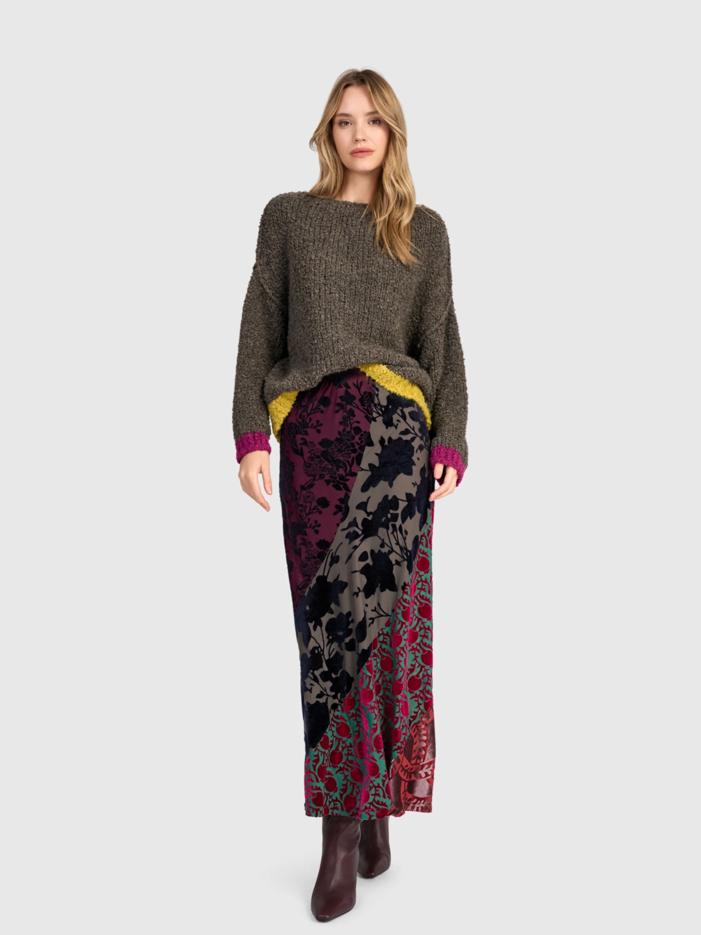 Knit Sweater in Brown