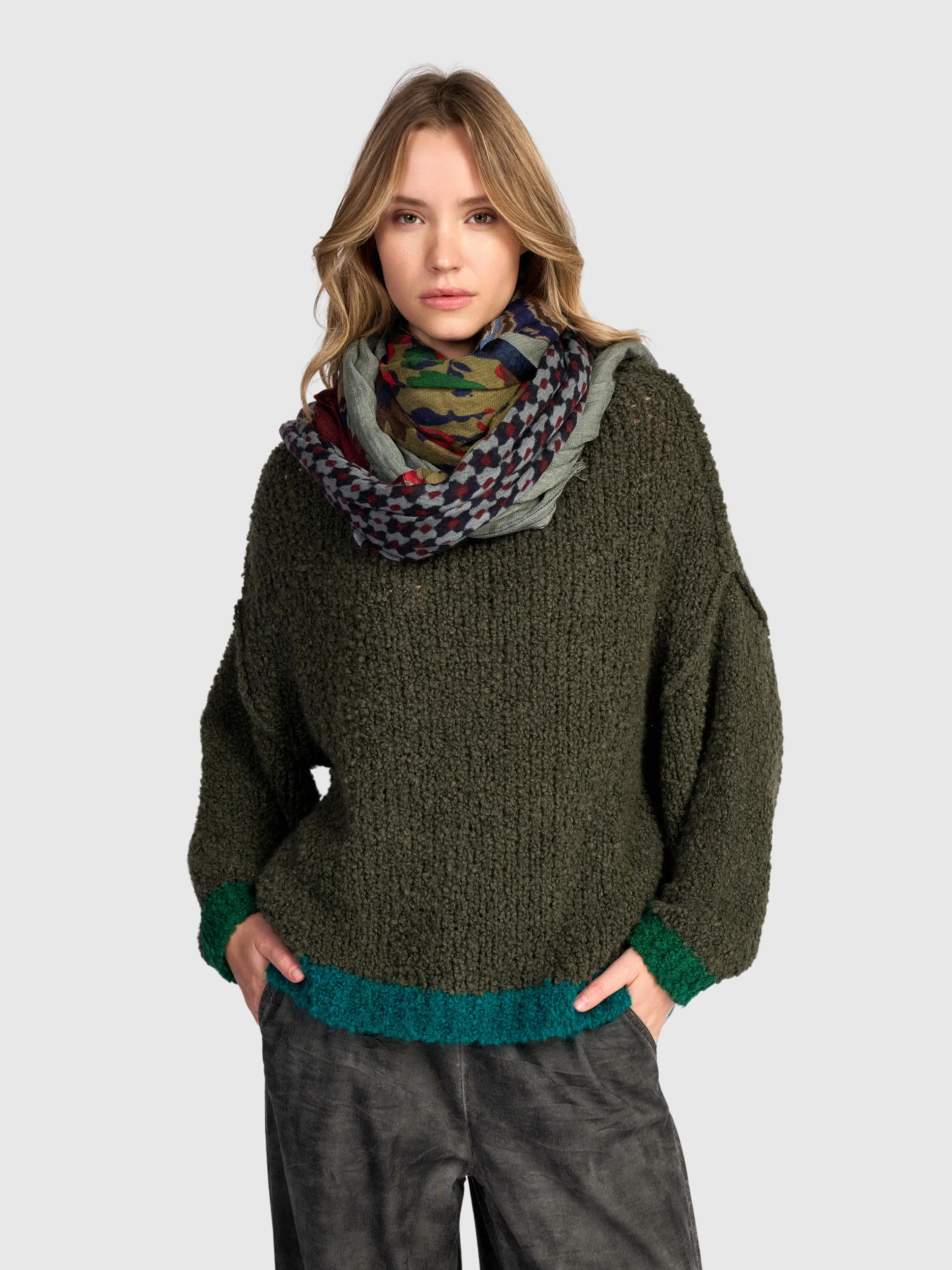 Knit Sweater in Green